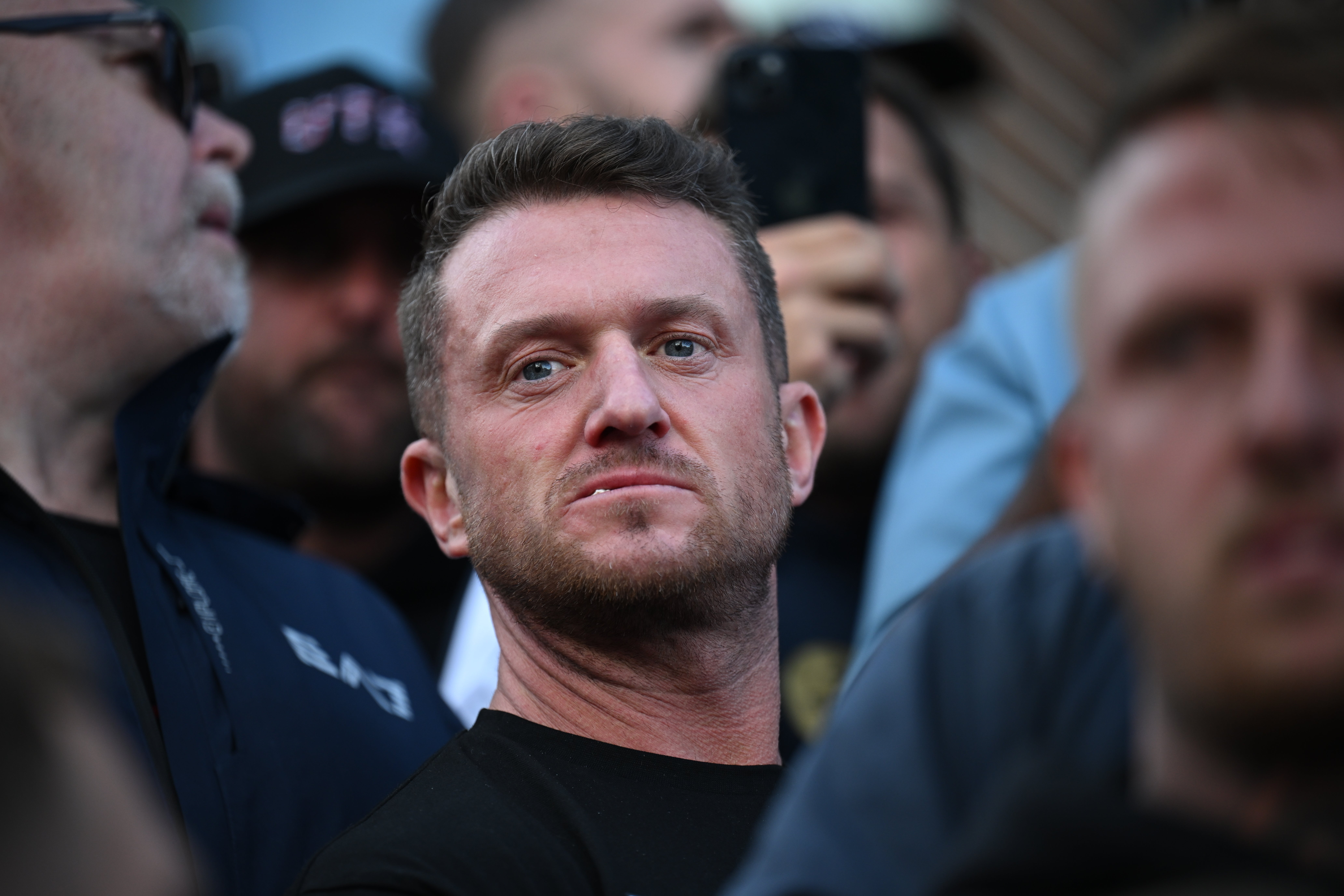 Tommy Robinson is accused of lying under oath (Getty)