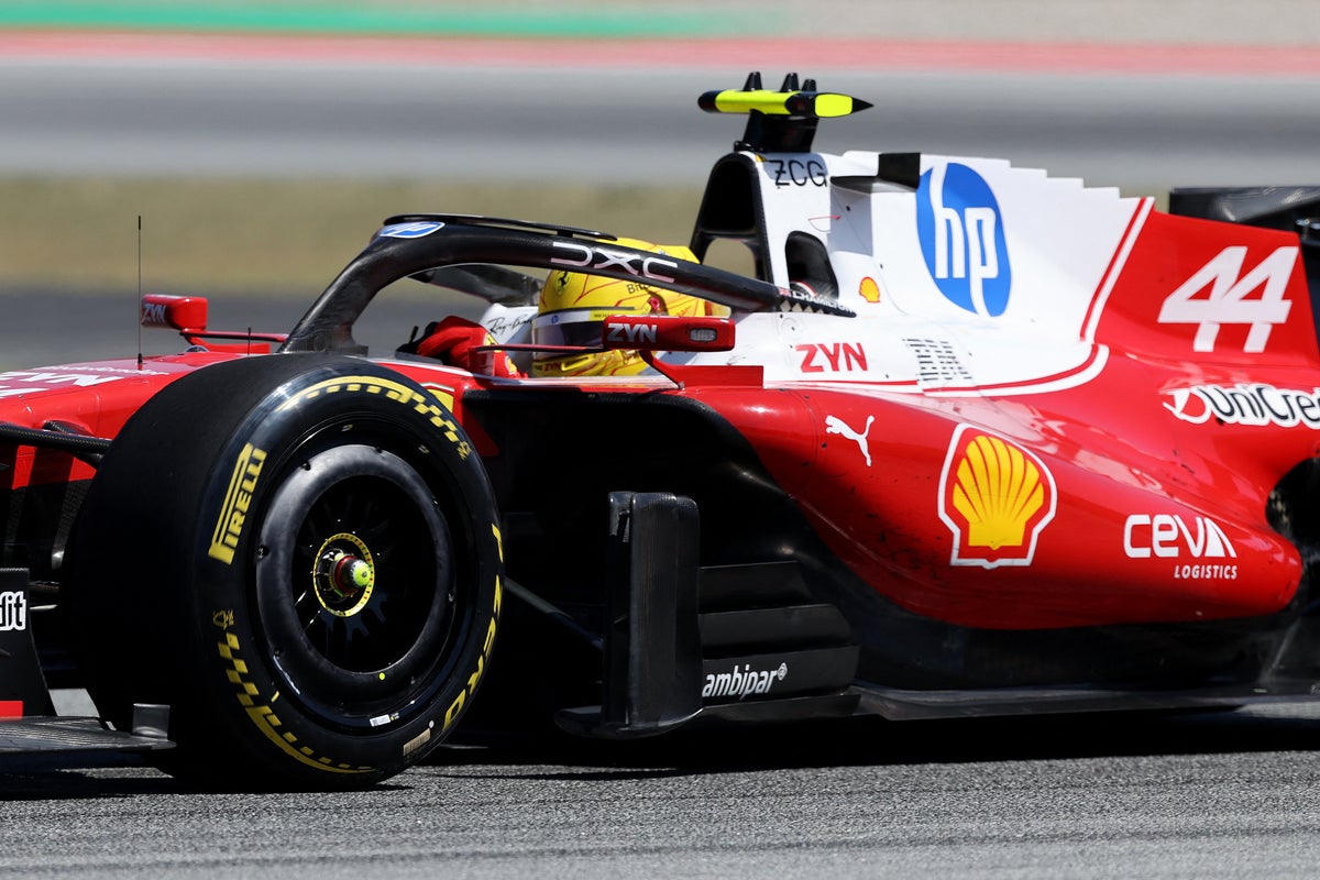 Hamilton on brink of first Ferrari win as he leads Barcelona-Catalunya GP