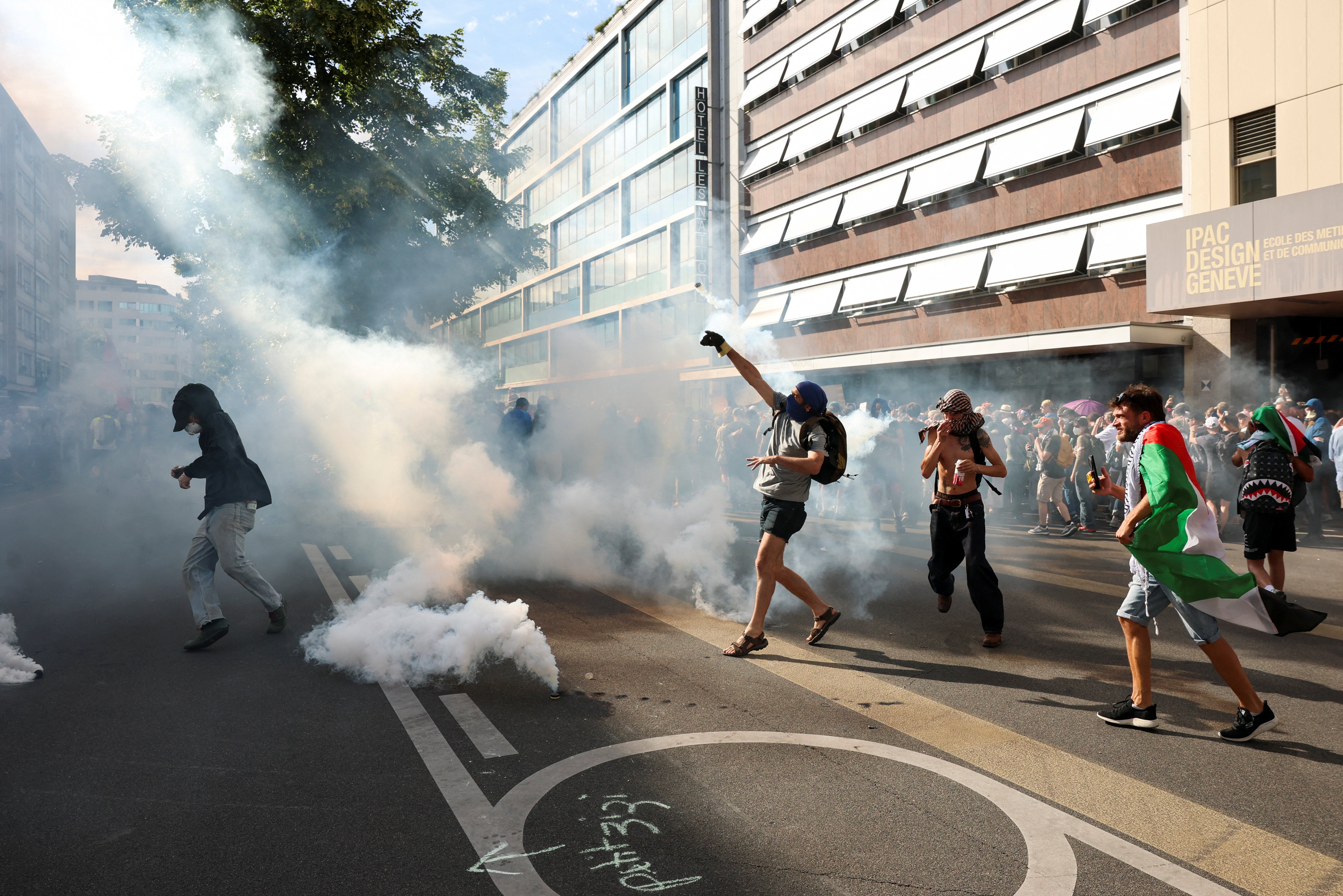 Businesses had boarded up their premises, and hundreds of riot police were deployed across the city, following prior concerns about potential violence