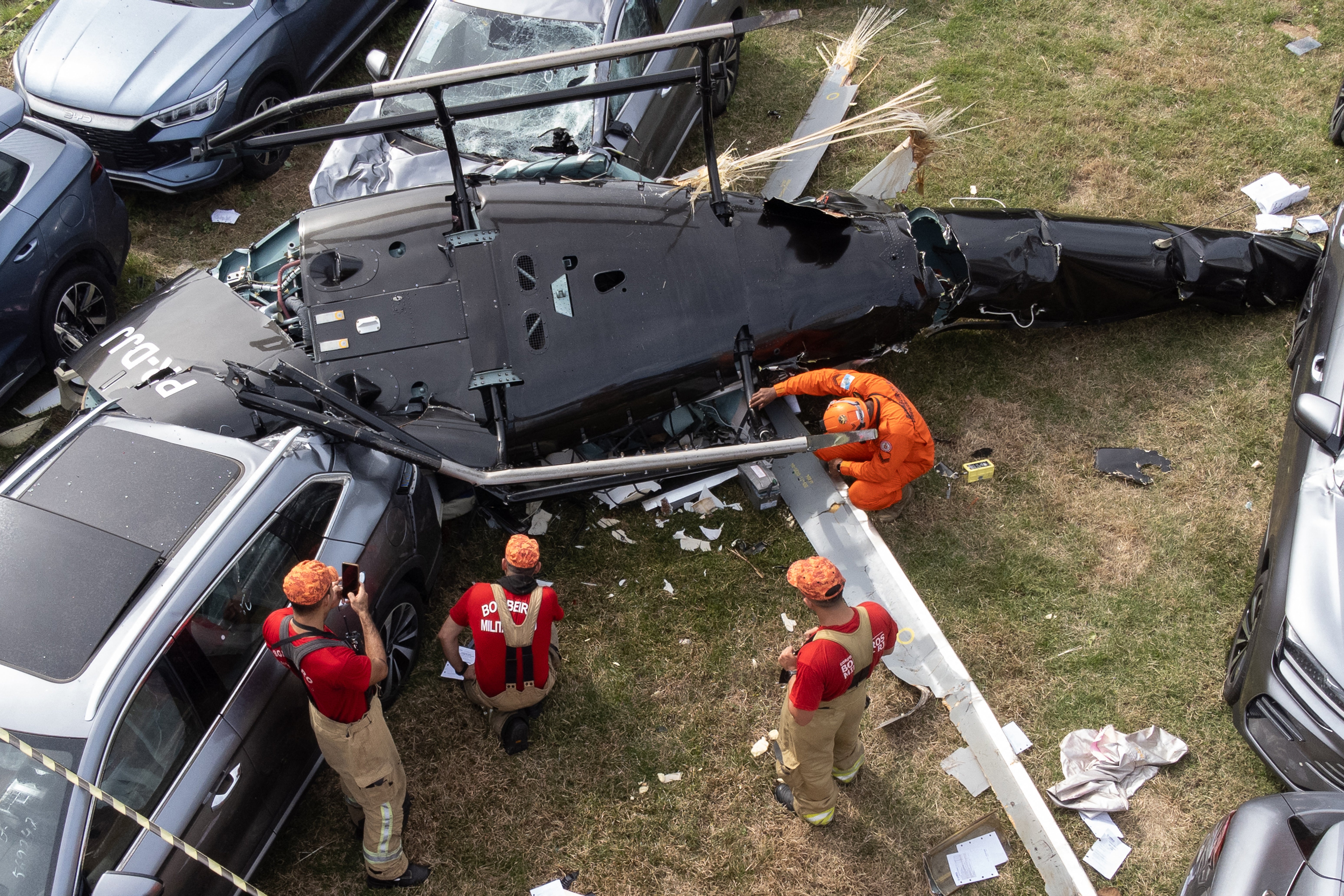 Six people died in a helicopter crash in Rio de Janeiro, Brazil, Sunday morning
