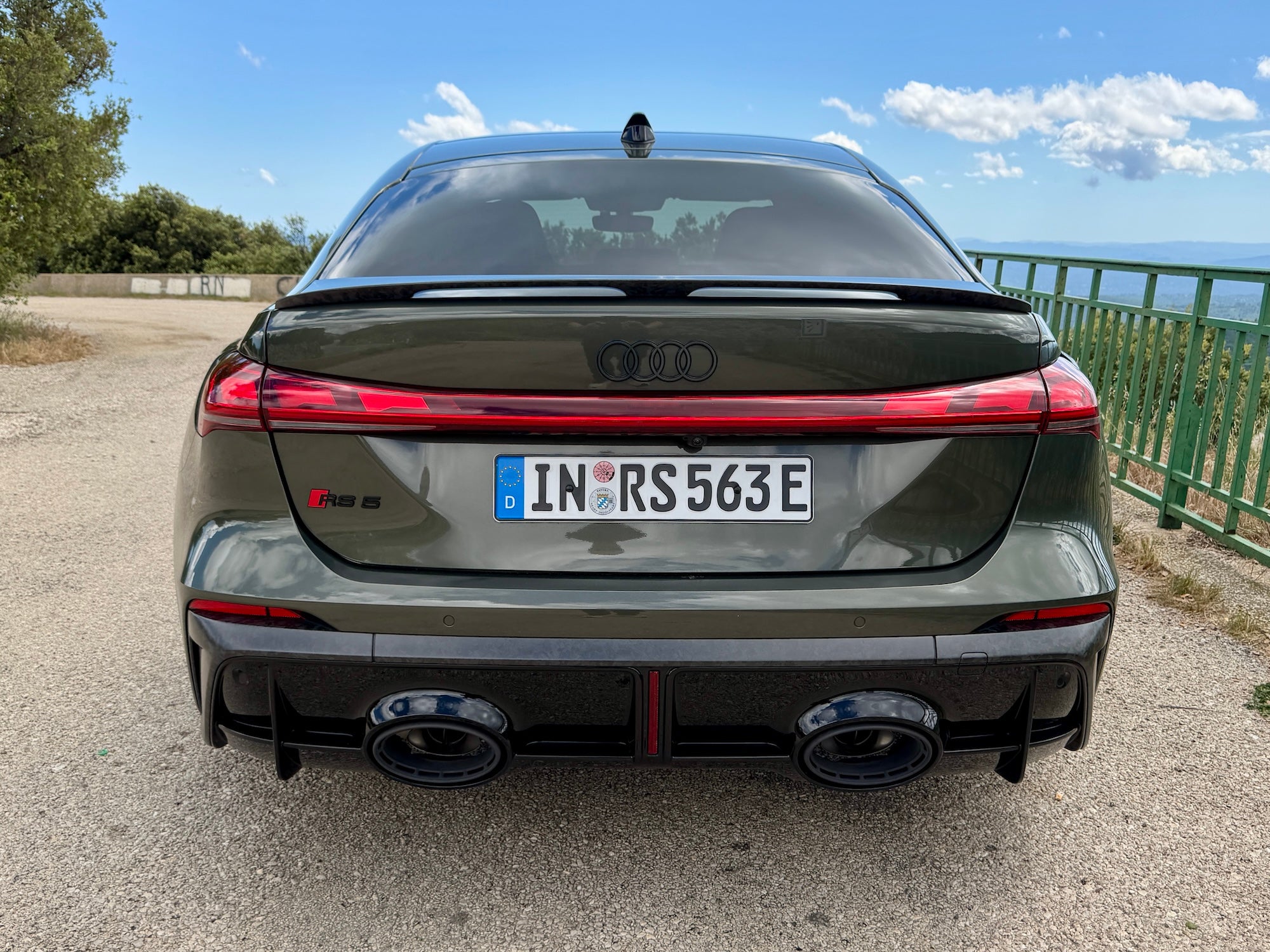 The enormous exhaust pipes don't produce quite the level of noise you might expect (Steve Fowler)