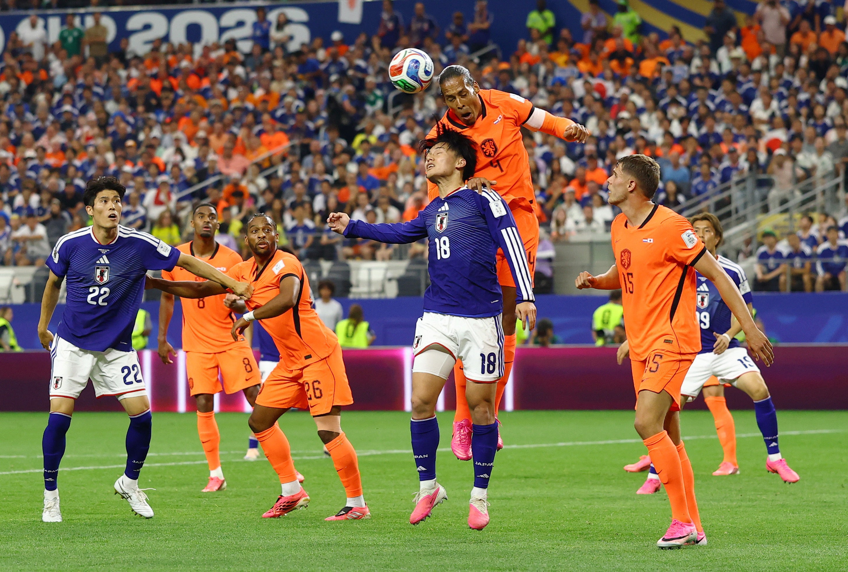 Virgil van Dijk gave the Netherlands the lead in the second half