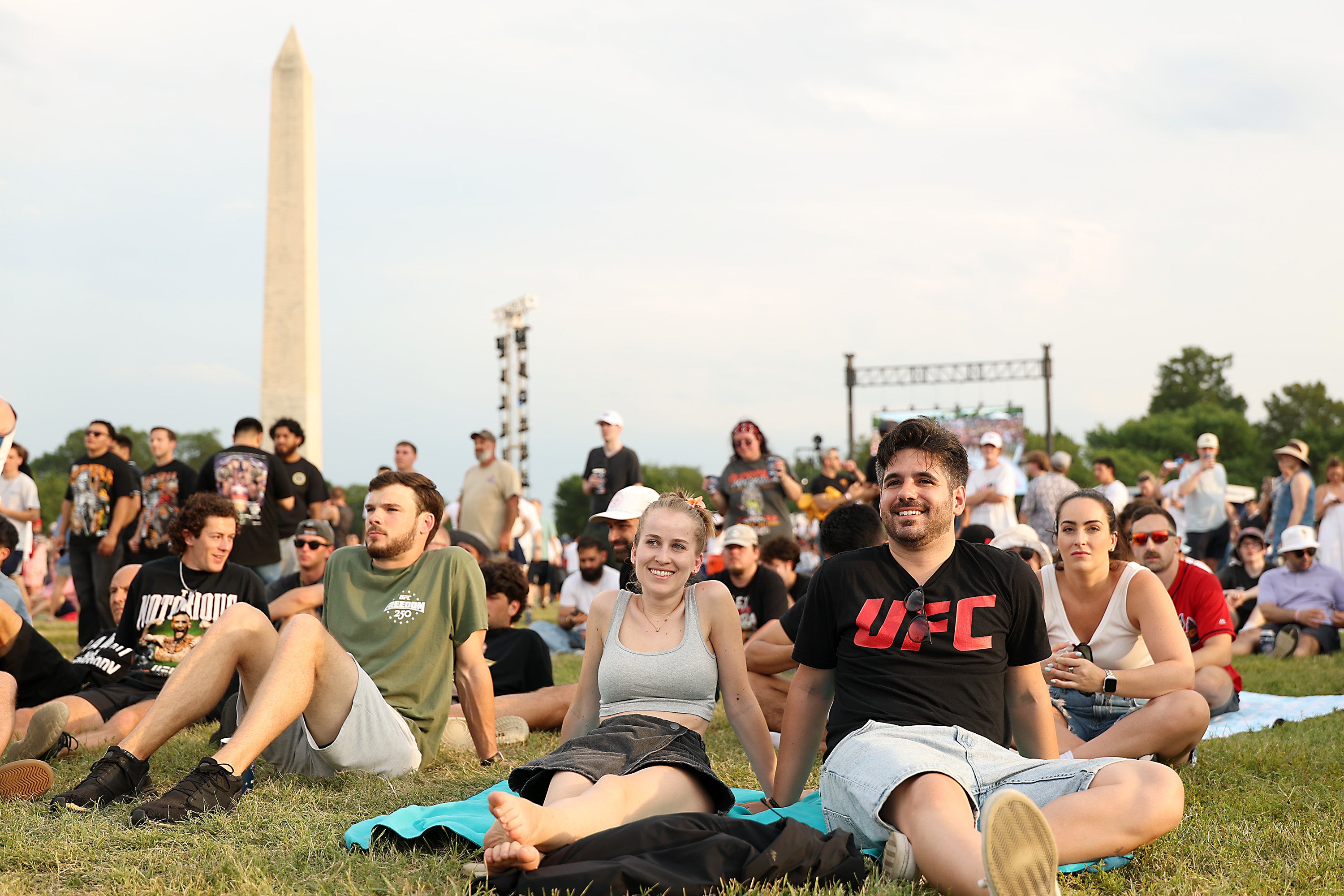 Thousands of fans are gathering for a watch party at the Ellipse, a massive park near the White House (Getty Images)