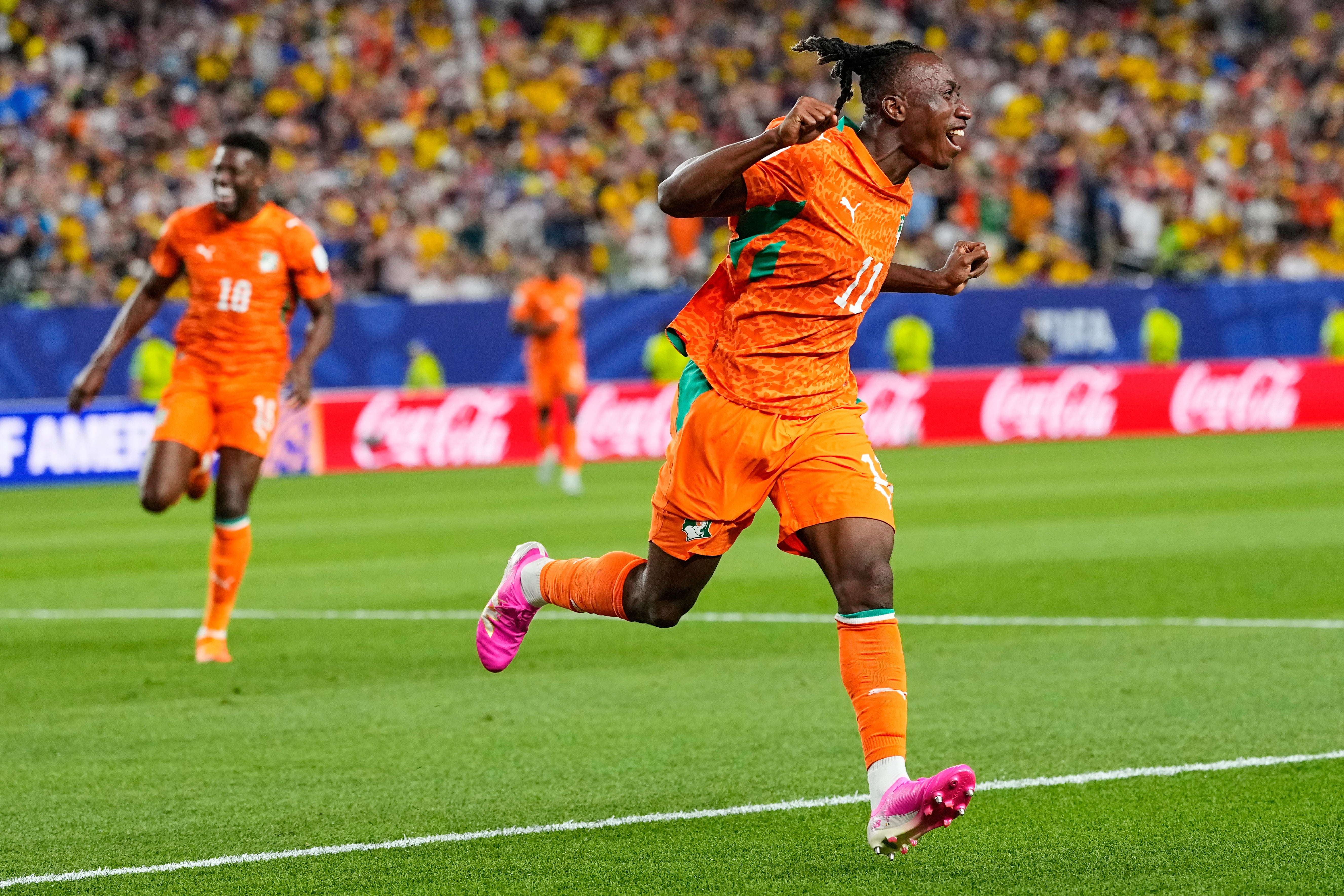 Yan Diomande was lively for Ivory Coast