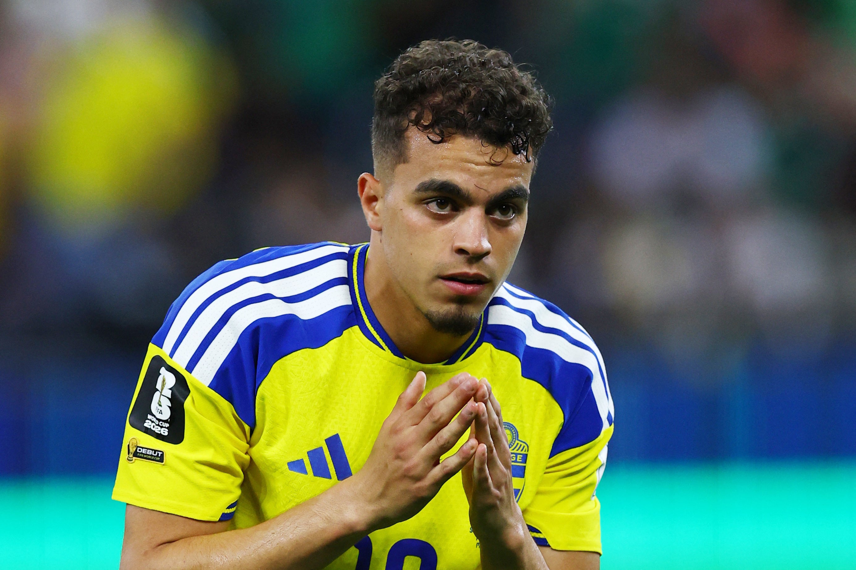 Why did Yasin Ayari refuse to celebrate his goal in Sweden’s World Cup win over Tunisia?