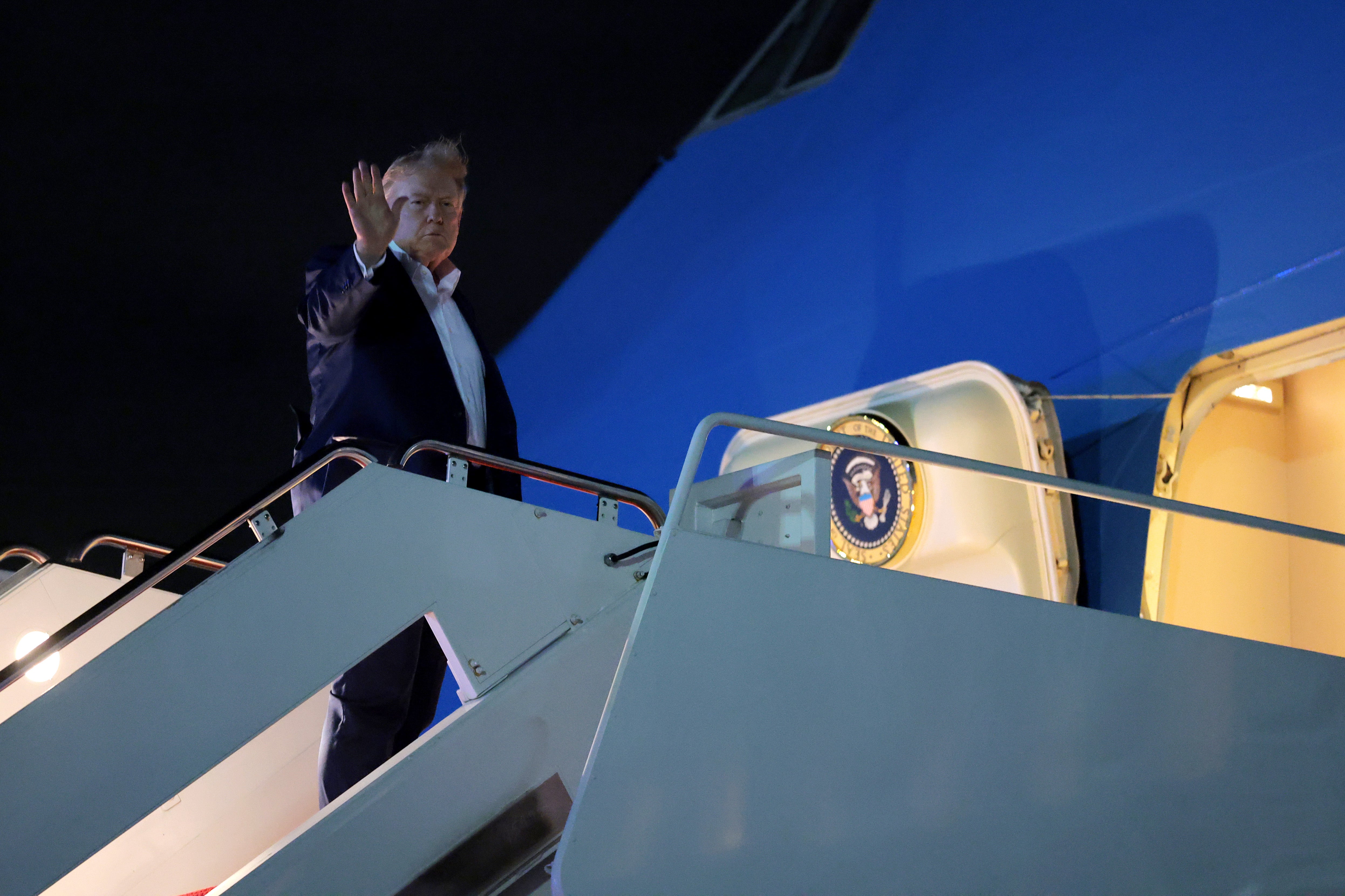 Trump was heading from Maryland to Europe on Monday to meet with G7 leaders and discuss the Iran deal