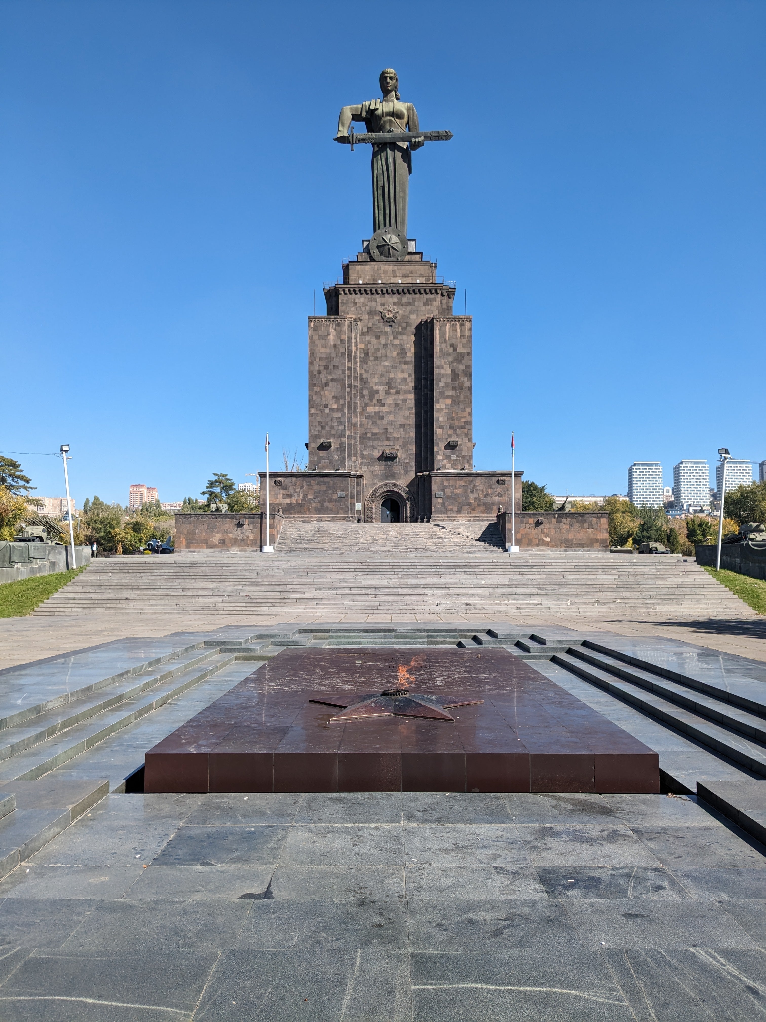 The Mother Armenia statue in the Cascade Complex