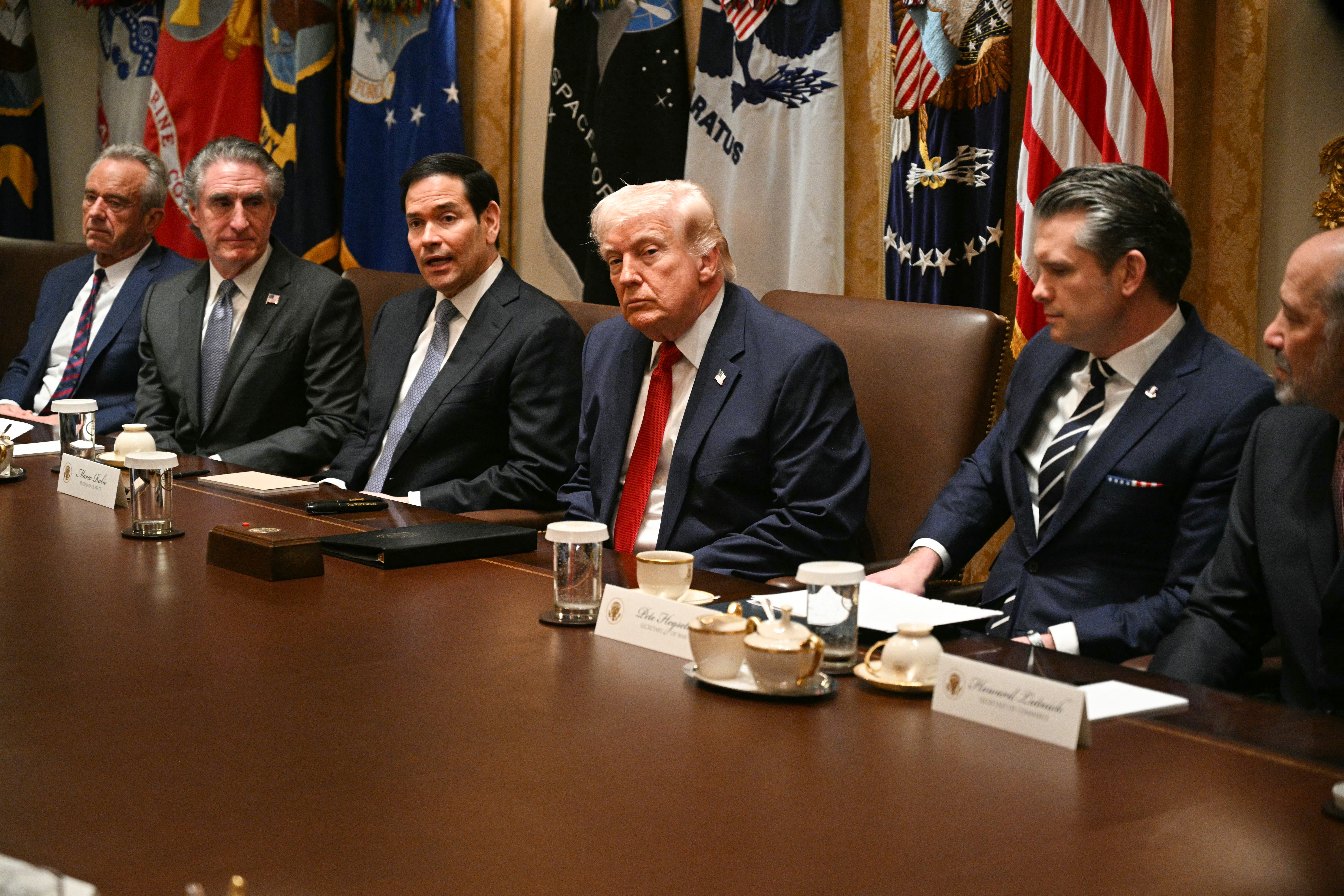 President Trump's allies took to social media to share birthday messages for the commander-in-chief (AFP/Getty)