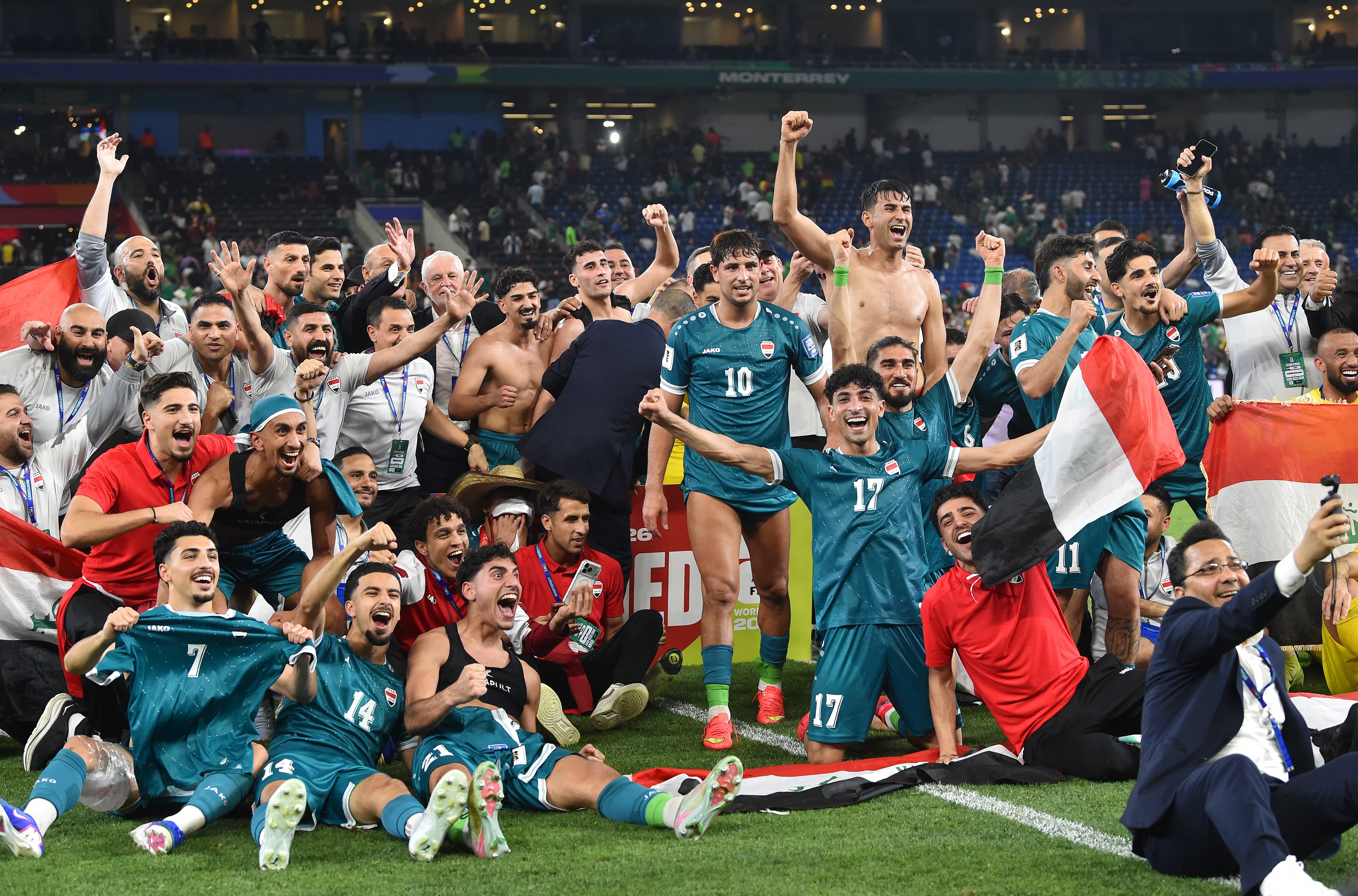 Iraq qualified for just a second-ever World Cup in their history
