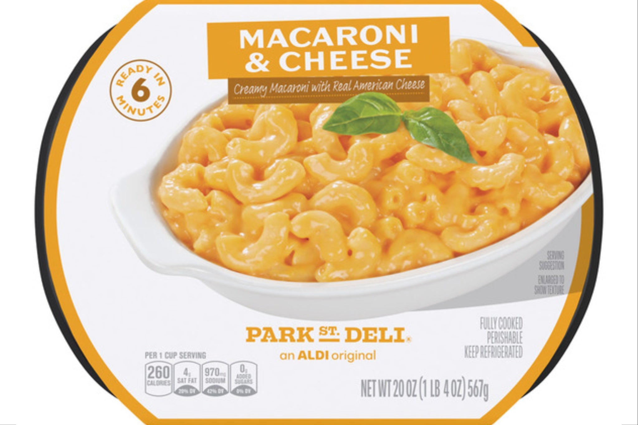 Park St. Deli Macaroni & Cheese is sold exclusively at Aldi
