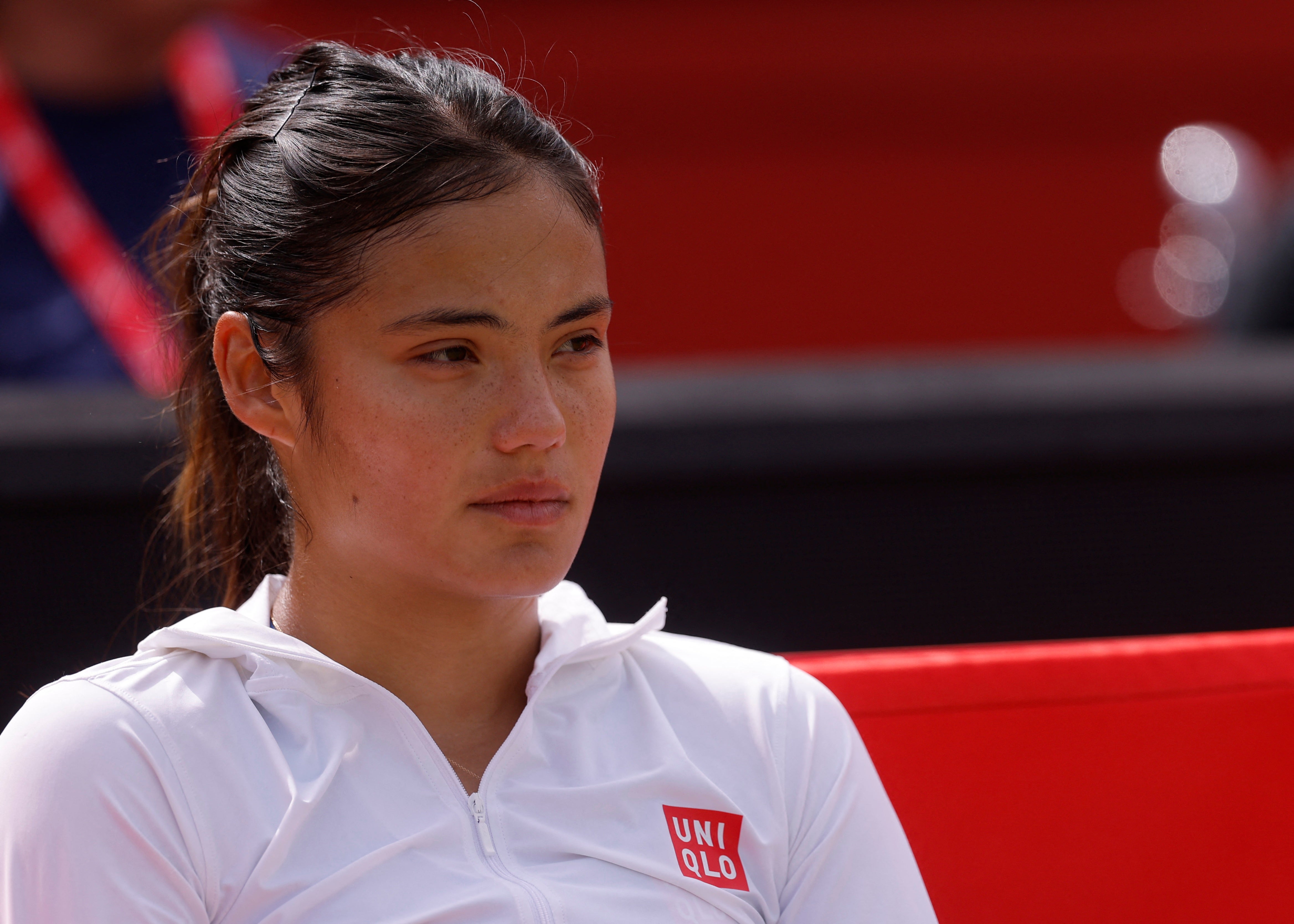 Raducanu was visibly disappointed afterwards but can reflect on a positive week overall (Reuters)