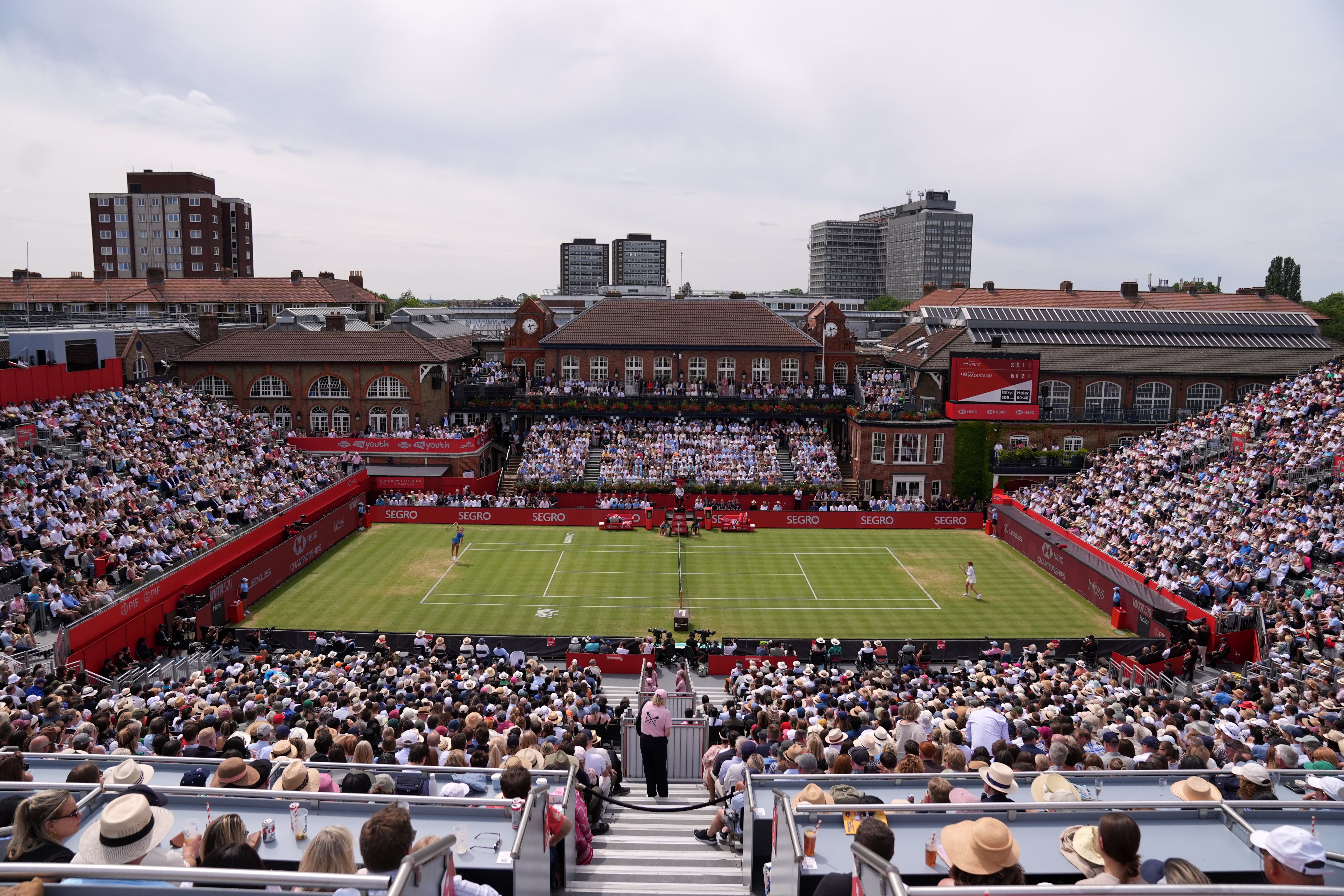 The support of a vocal home crowd played a part in her successful run this week (AP)