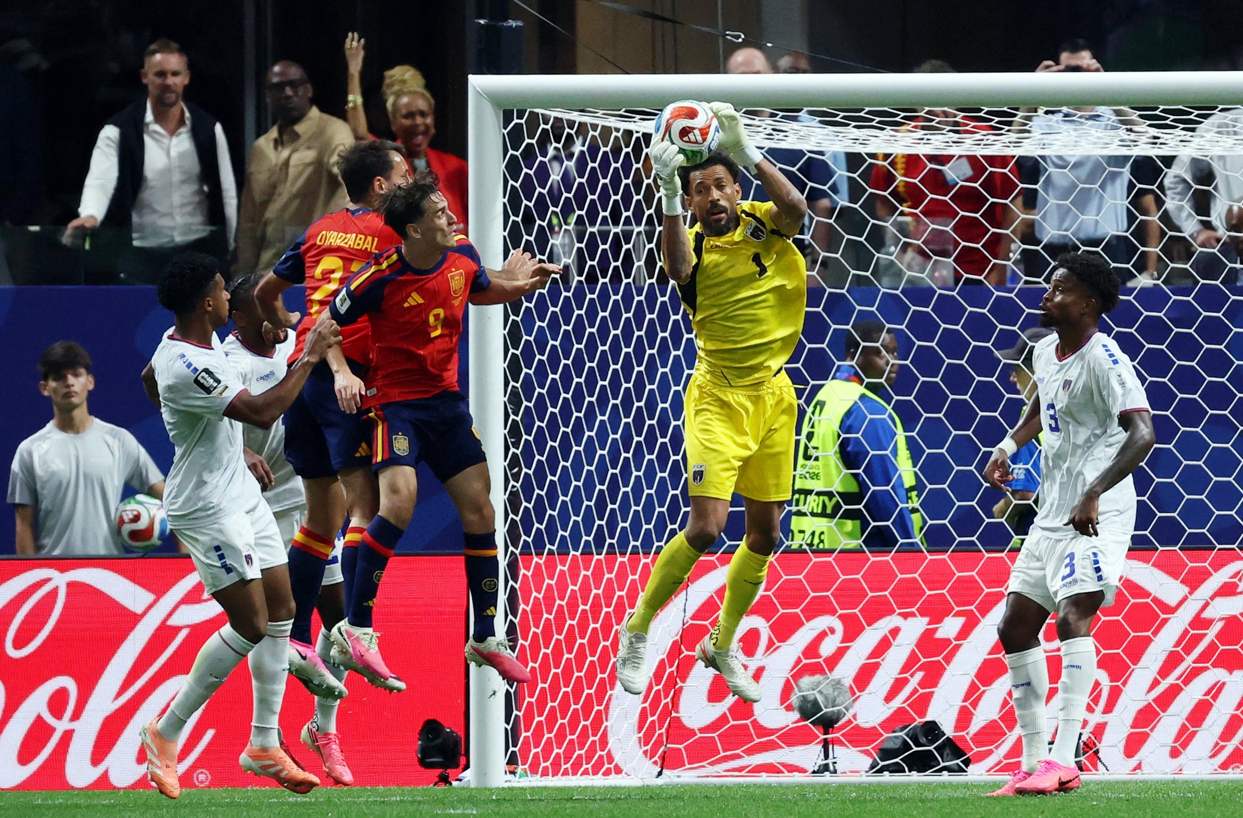 Cape Verde’s 40-year-old goalkeeper Vozinha had an exceptional game and earned a clean sheet (Reuters)