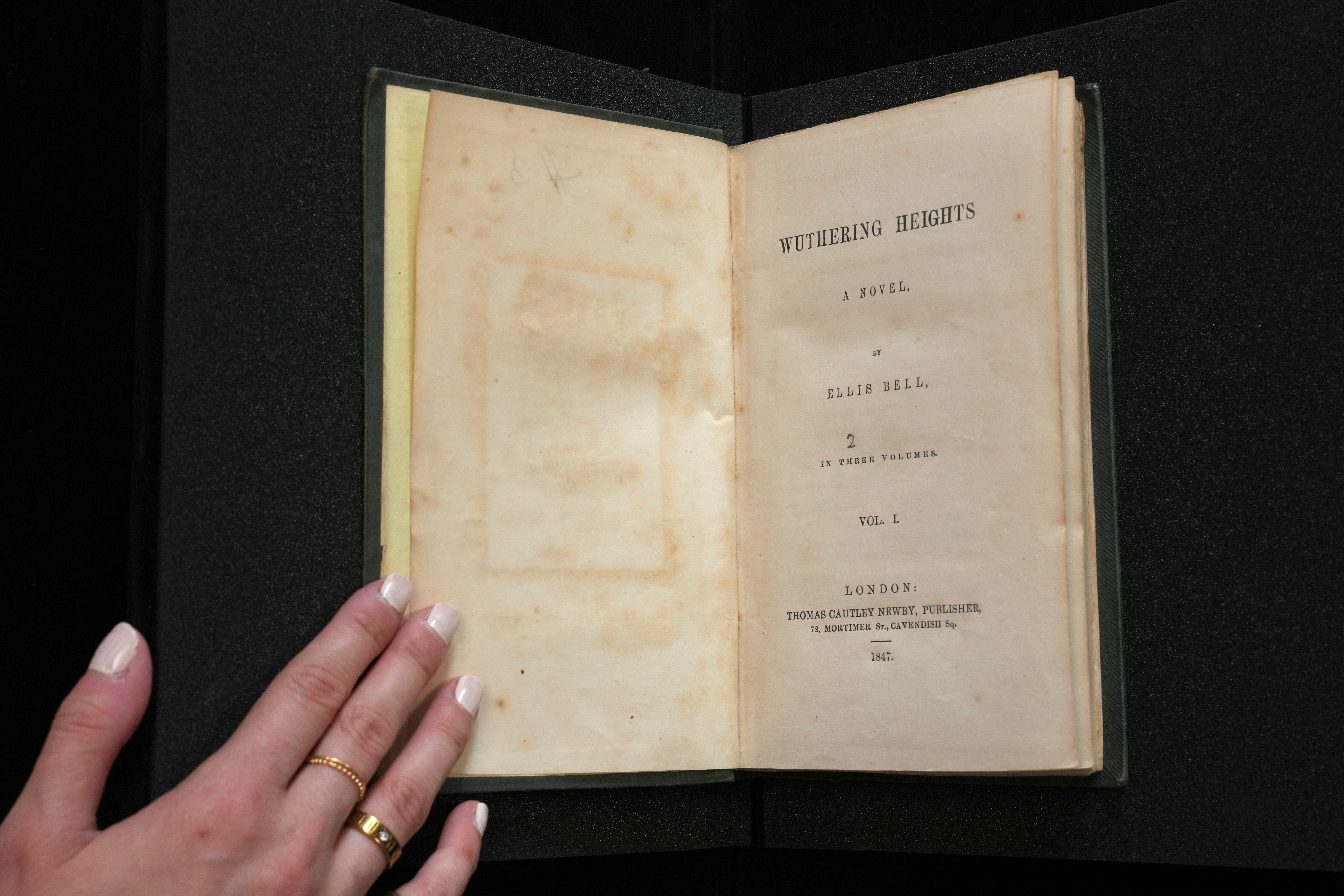 Rare first edition of Wuthering Heights to be auctioned for first time since 1908