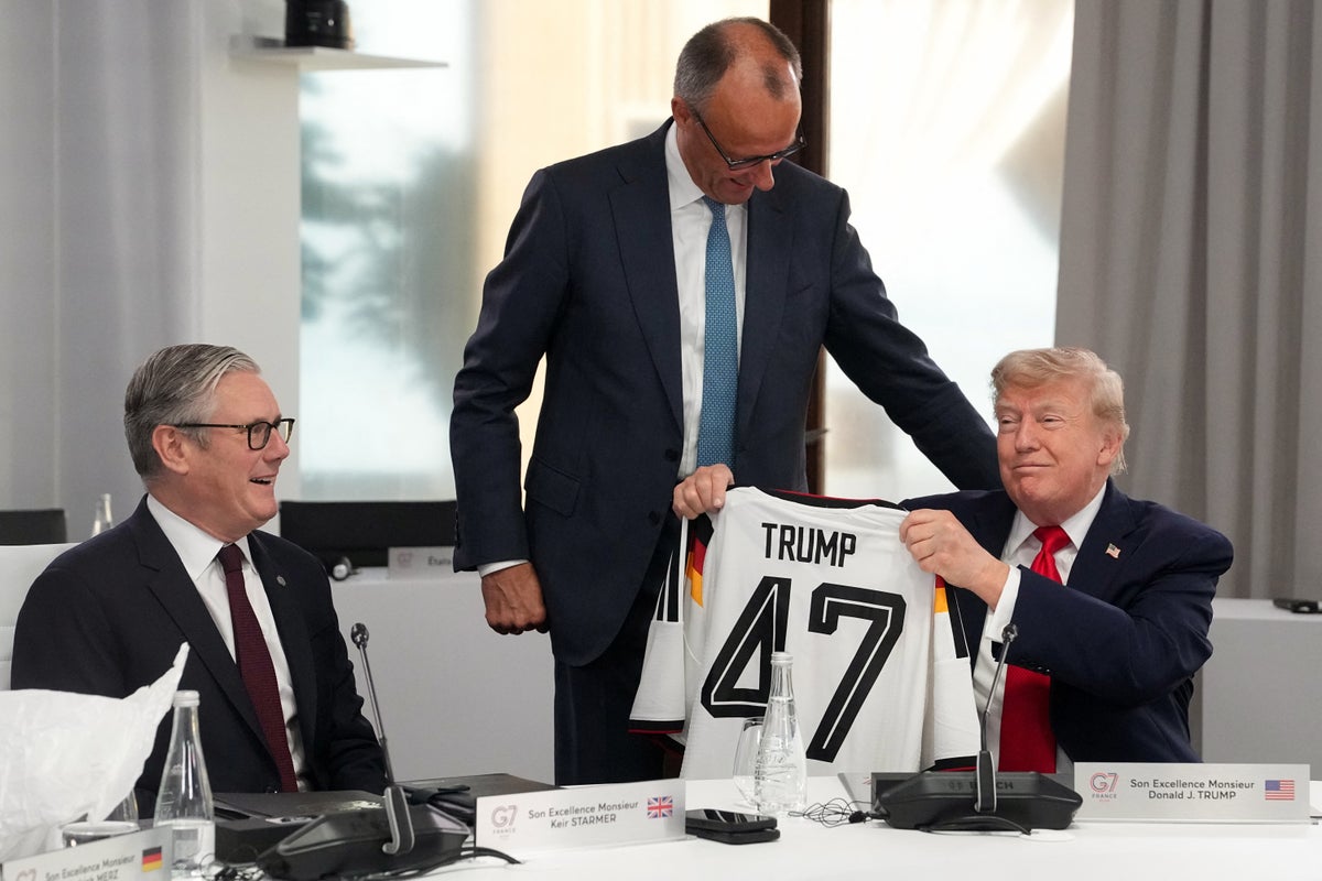 Banquets, football shirts and banter: How Europe is still mollycoddling Trump at the G7