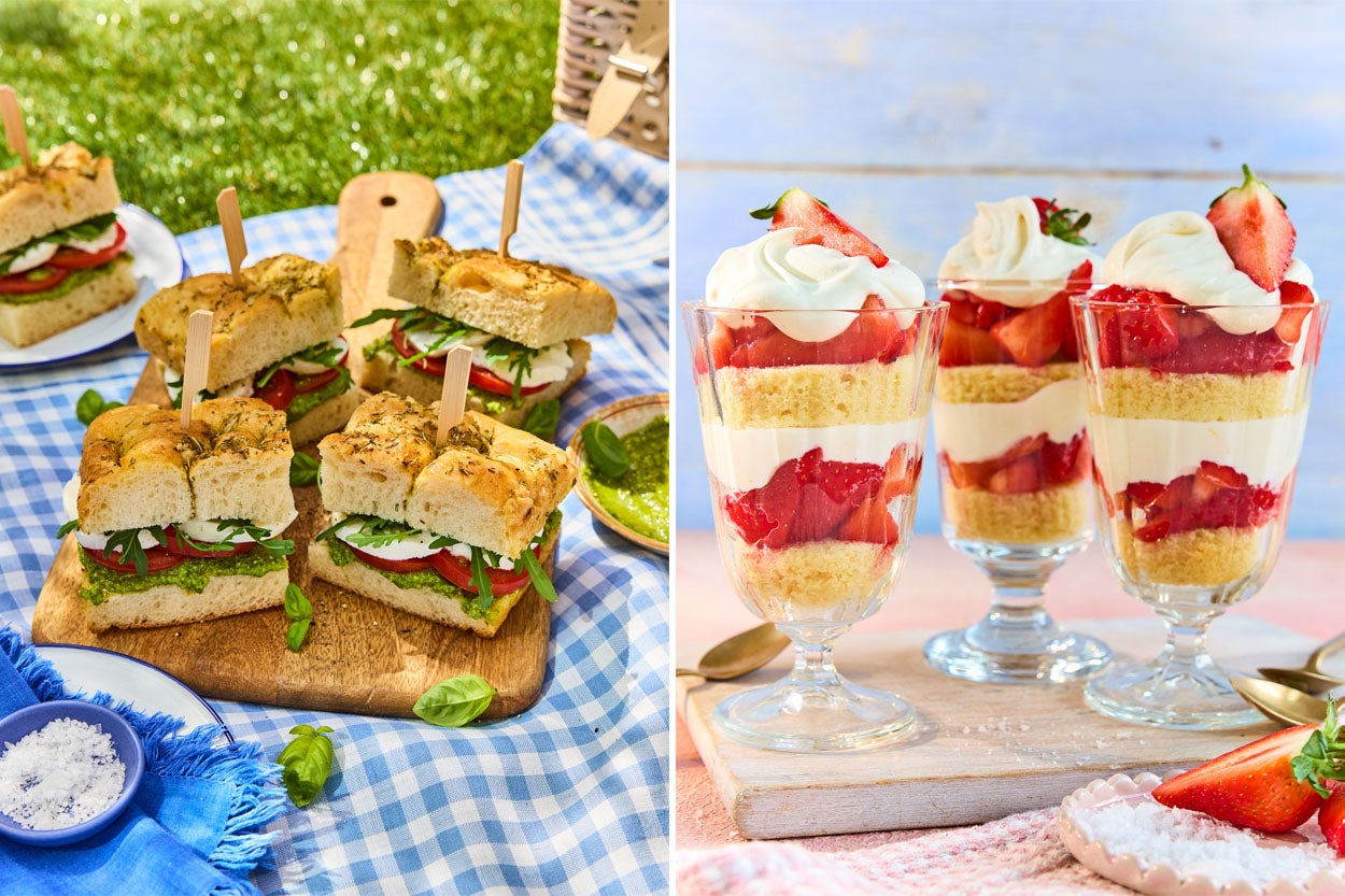 The perfect picnic menu: From focaccia sandwiches to strawberry trifles