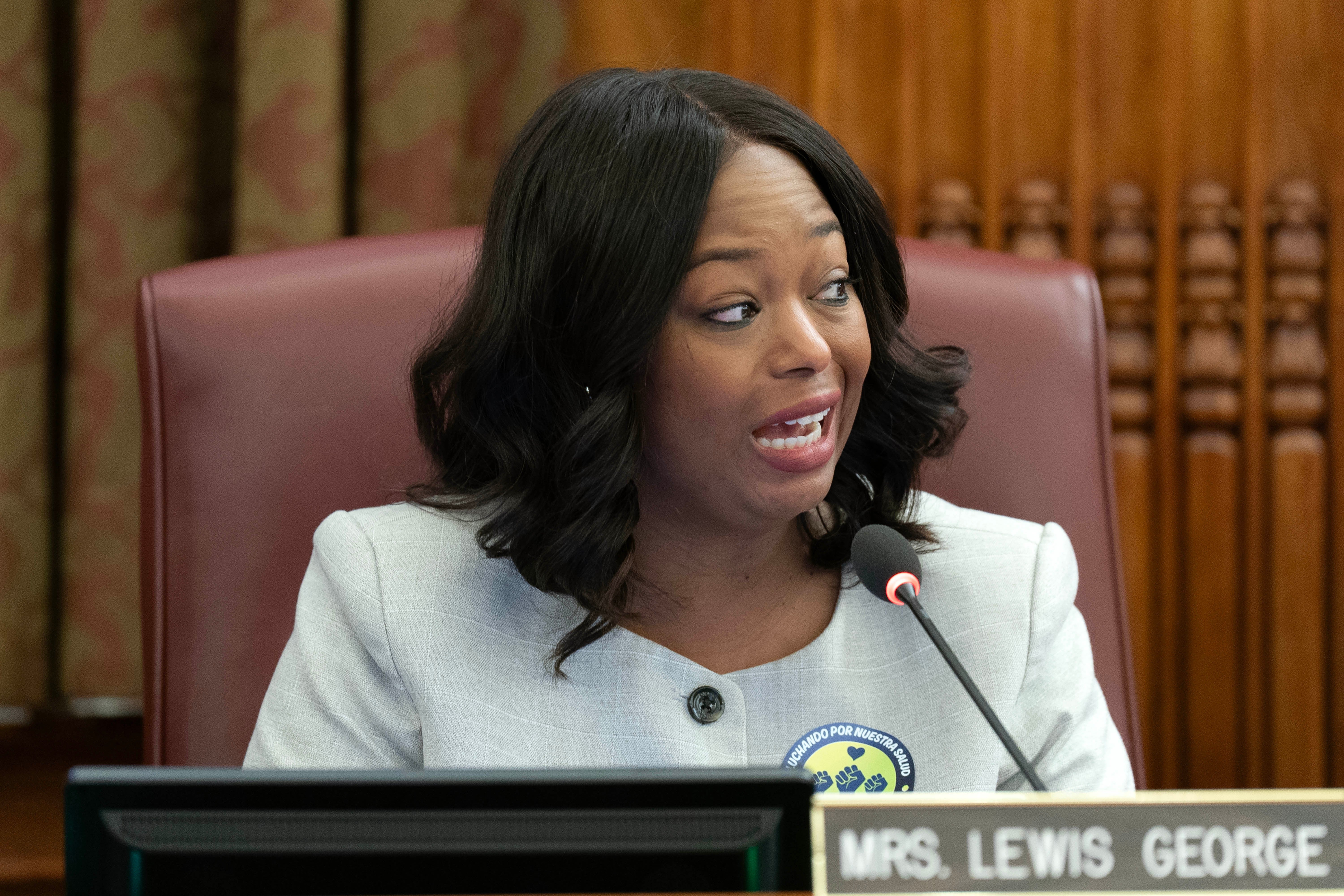 One of the leading Democratic contenders in the District of Columbia mayor’s race, Janeese Lewis George, describes herself as a democratic socialist