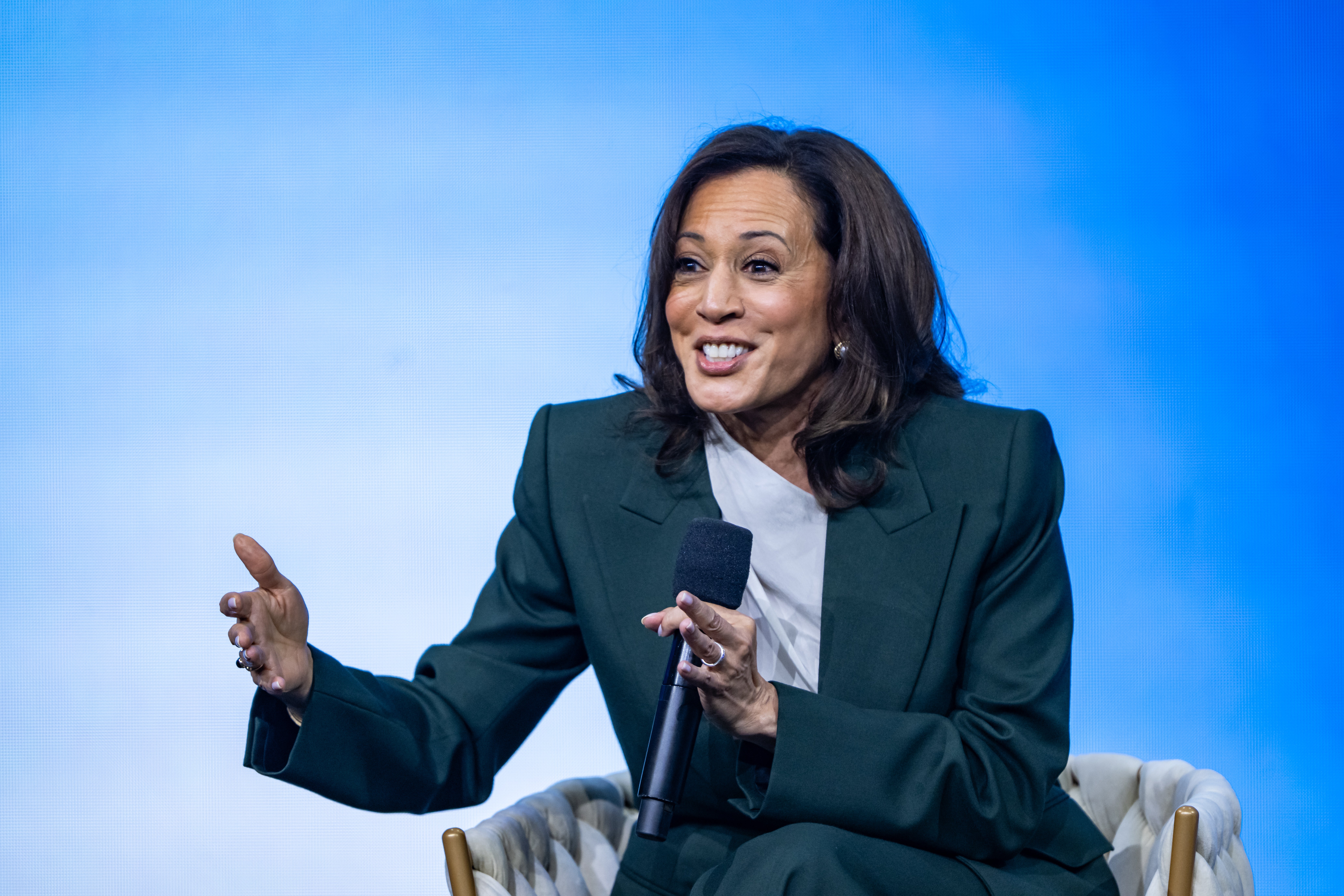 Former Vice President Kamala Harris continues to lead the pack in conventional 2028 polling