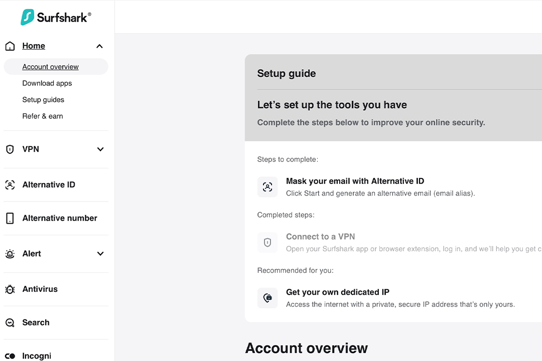 Surfshark is very user-friendly (Surfshark)