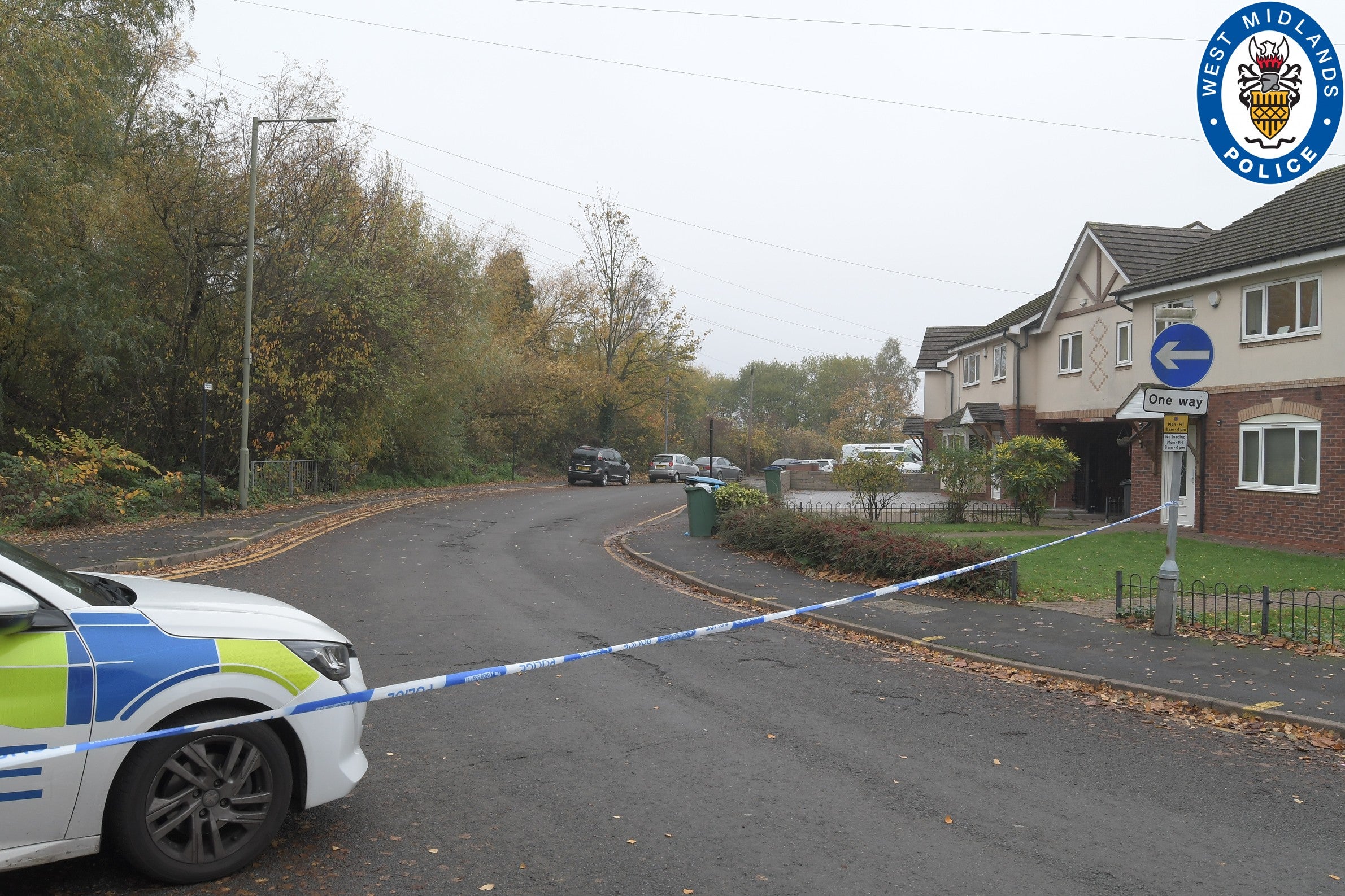 The crime scene in Old Park where Lily Whitehouse was fatally injured (PA)