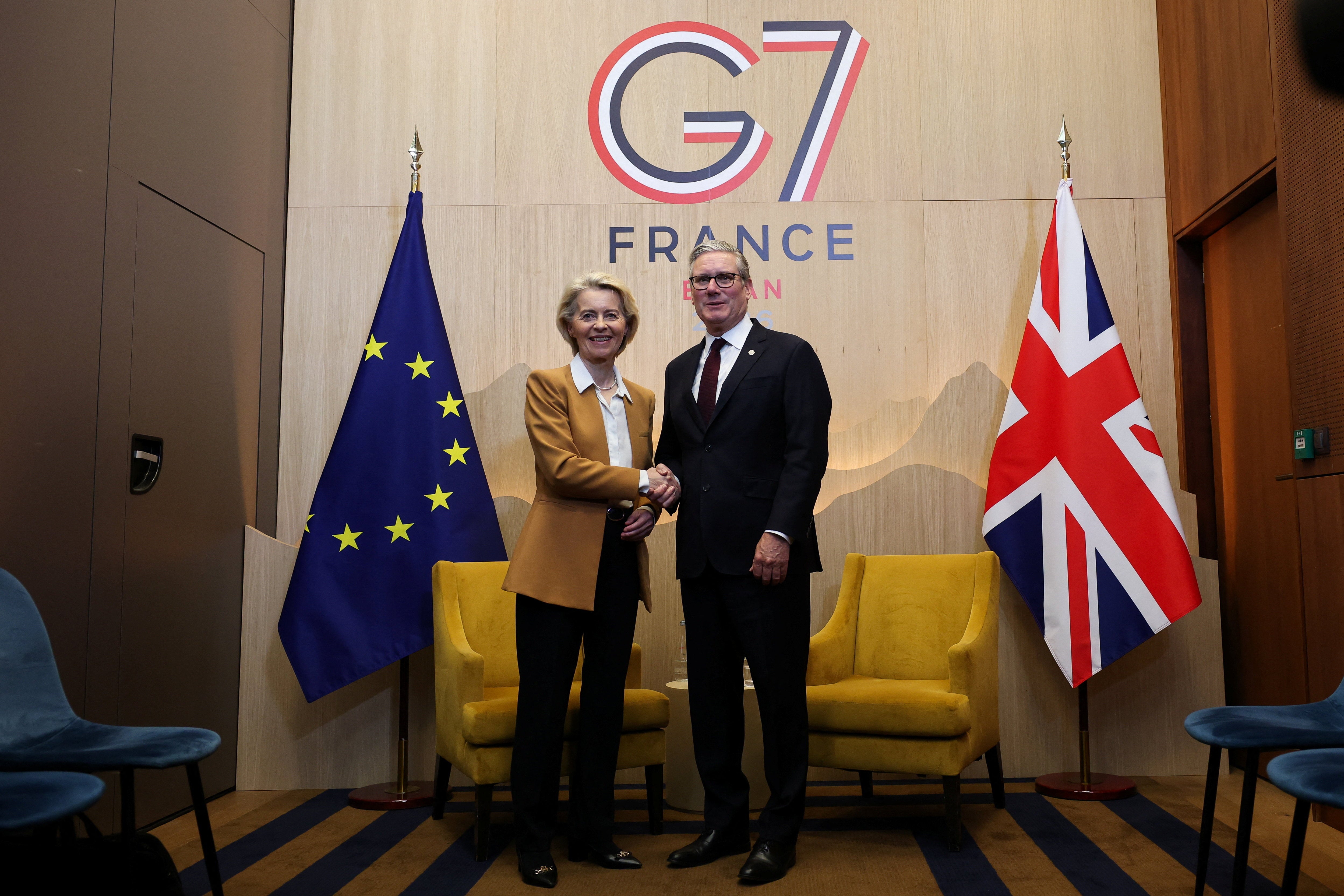 The prime minister was engaged in discussions with top EU officials earlier this month as he attended the G7 summit in France