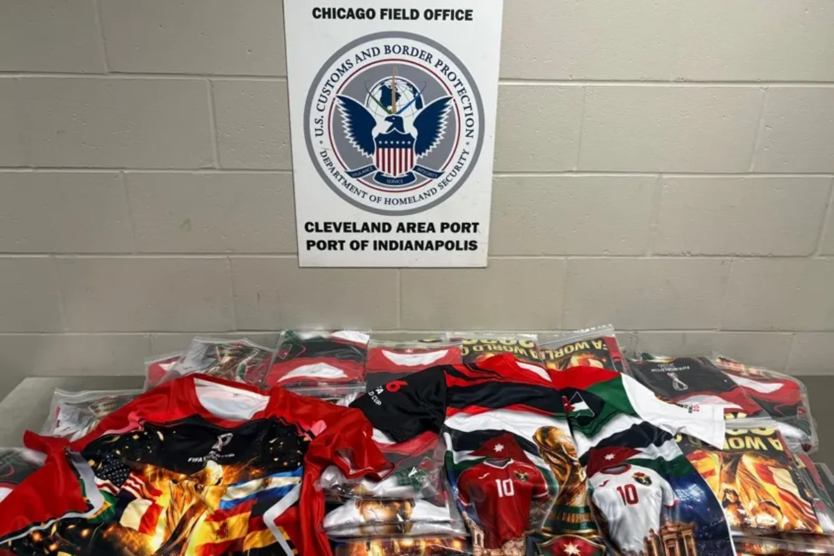 1,500 pieces of counterfeit World Cup merchandise seized by US border control