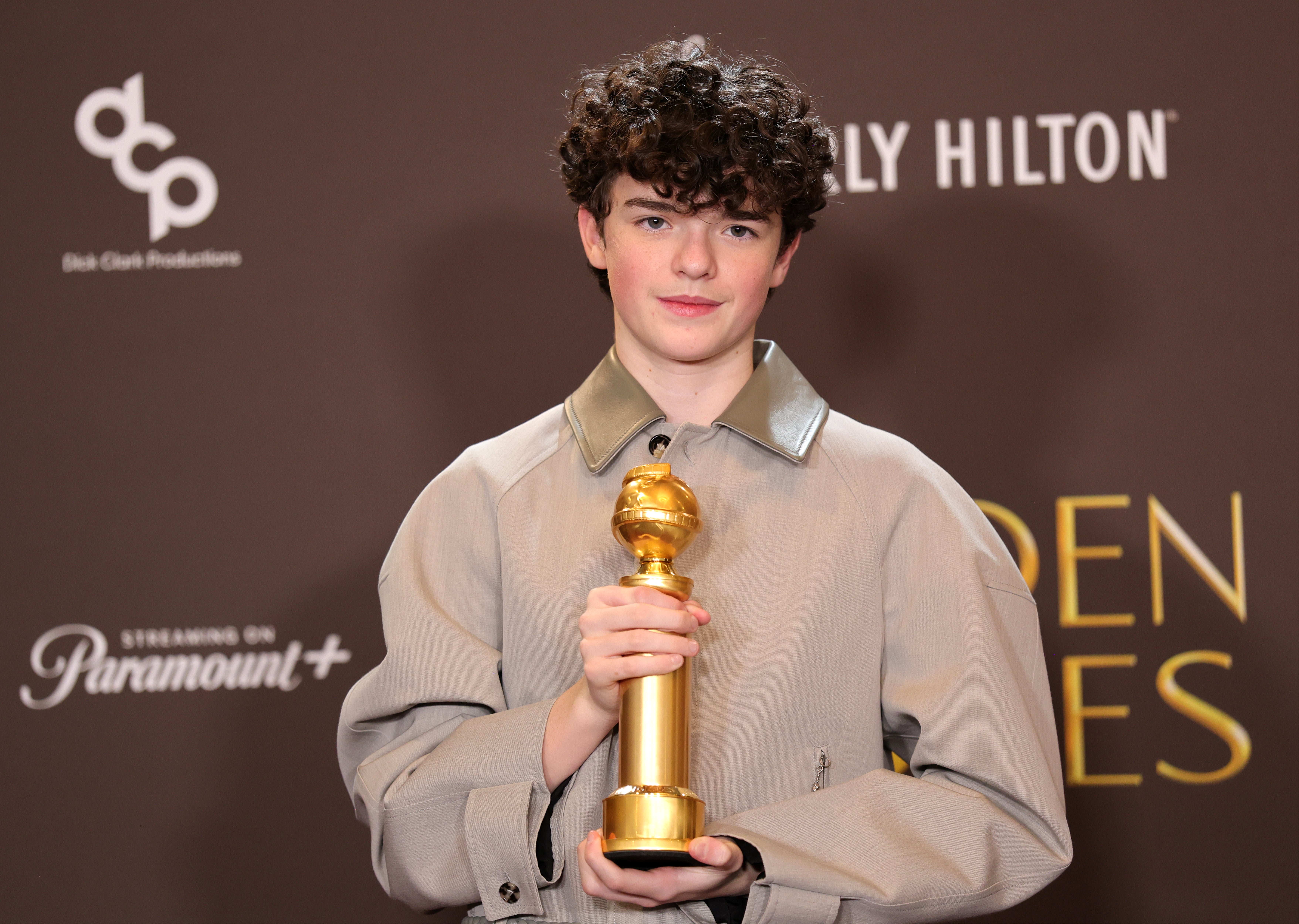 Owen Cooper, who won best performance by a male actor in a supporting role on TV for 'Adolescence,' is Holland’s pick to play Spider-Man next (Getty)