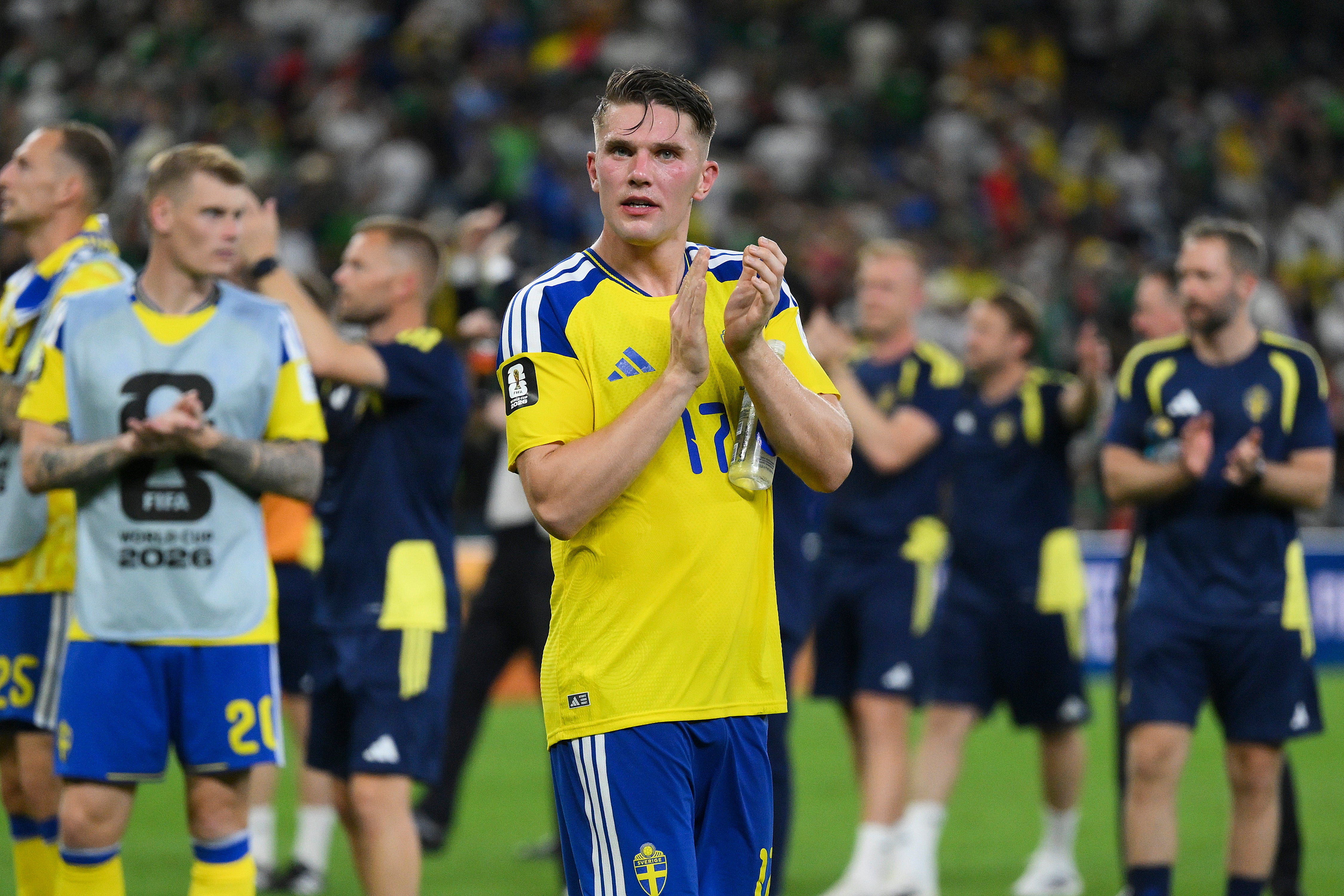 Sweden thrashed Tunisia in their opening match