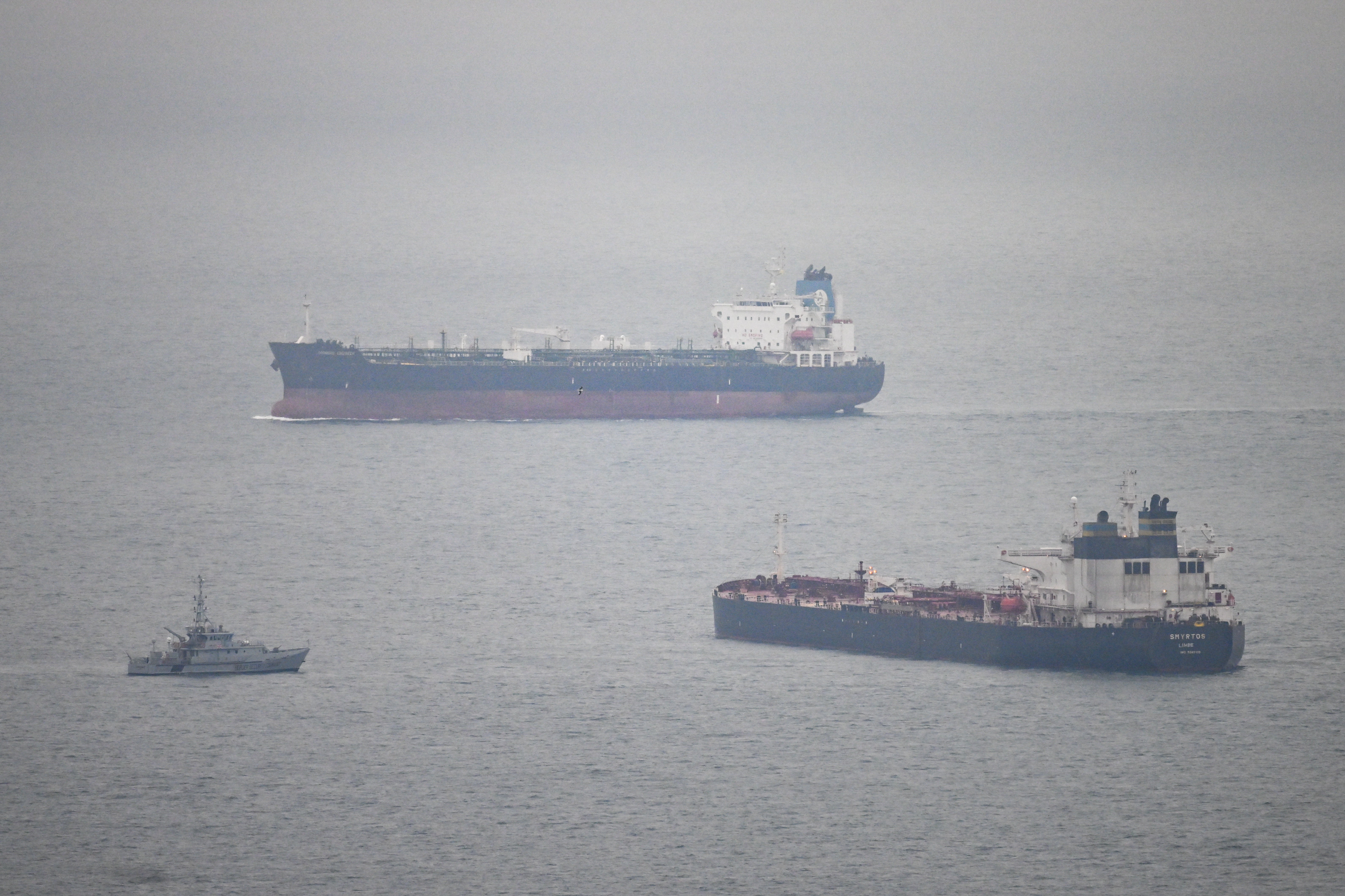 Royal Marine commandos and officers from the National Crime Agency seized the tanker ‘Smyrtos’ in the Channel early on Sunday