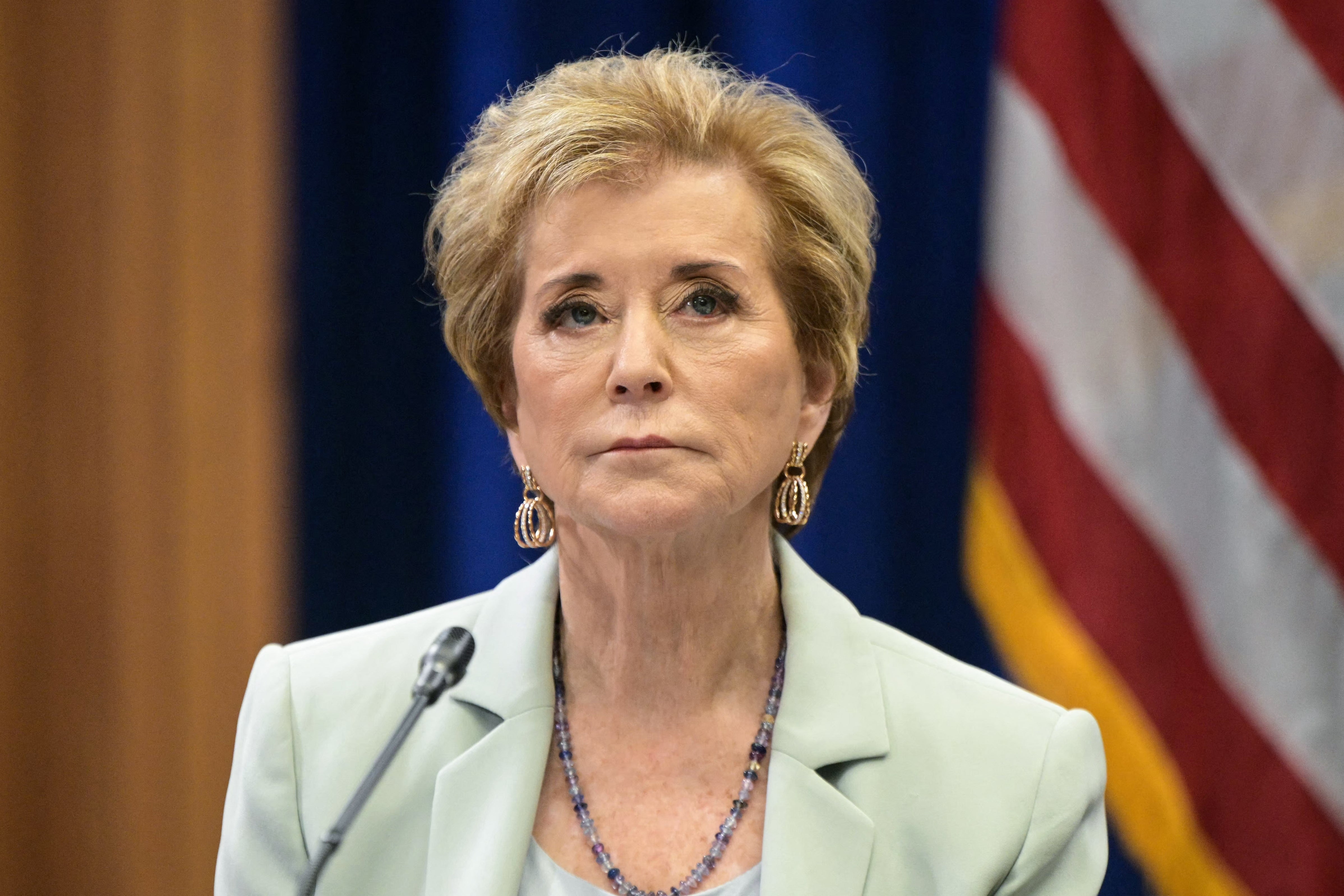 Secretary of Education Linda McMahon is the subject of a lawsuit from student loan borrowers that has resulted in the discharge of $12 billion in student loans