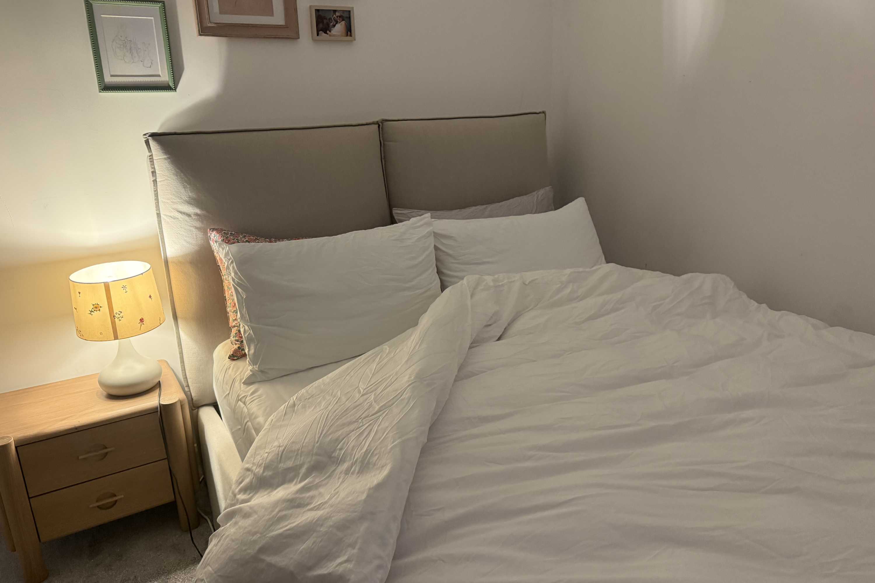 The Bedfolk duvet cover made my bedroom appear instantly more elevated (Lucy Smith)
