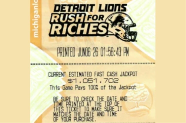 A lucky Michigan man has won a huge lottery jackpot worth $1.05 million after accidentally buying a ticket