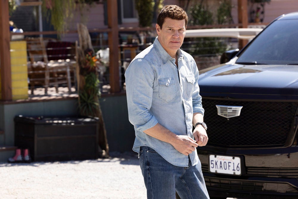 David Boreanaz leads 'The Rockford Files,' a modern retelling of the original James Garner-led 70s drama (Mark Hill/NBC)