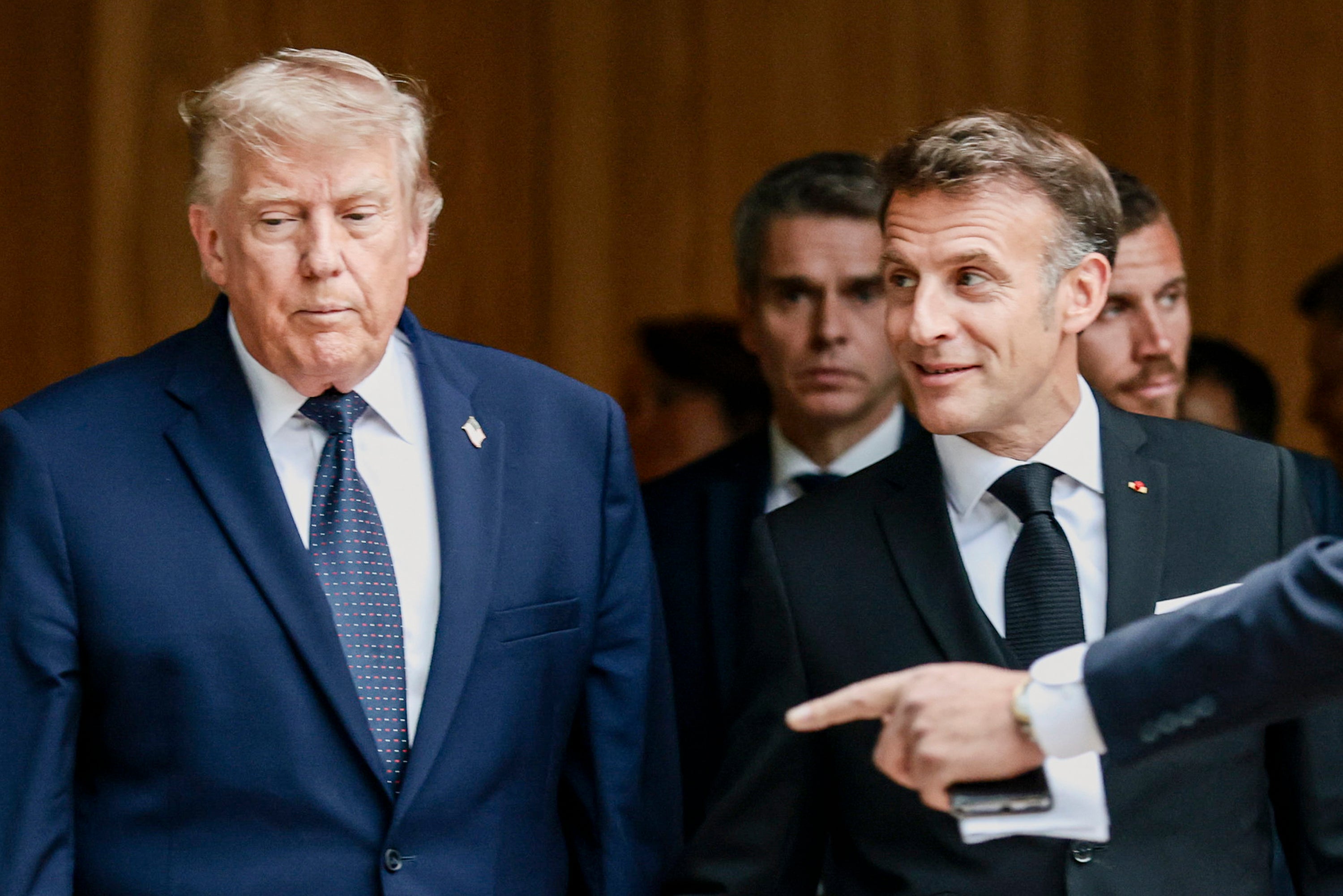 Speaking at the G7 meetings in France, Trump said that he liked the idea of sending the Iran deal to Congress for review, a request by some Republican lawmakers