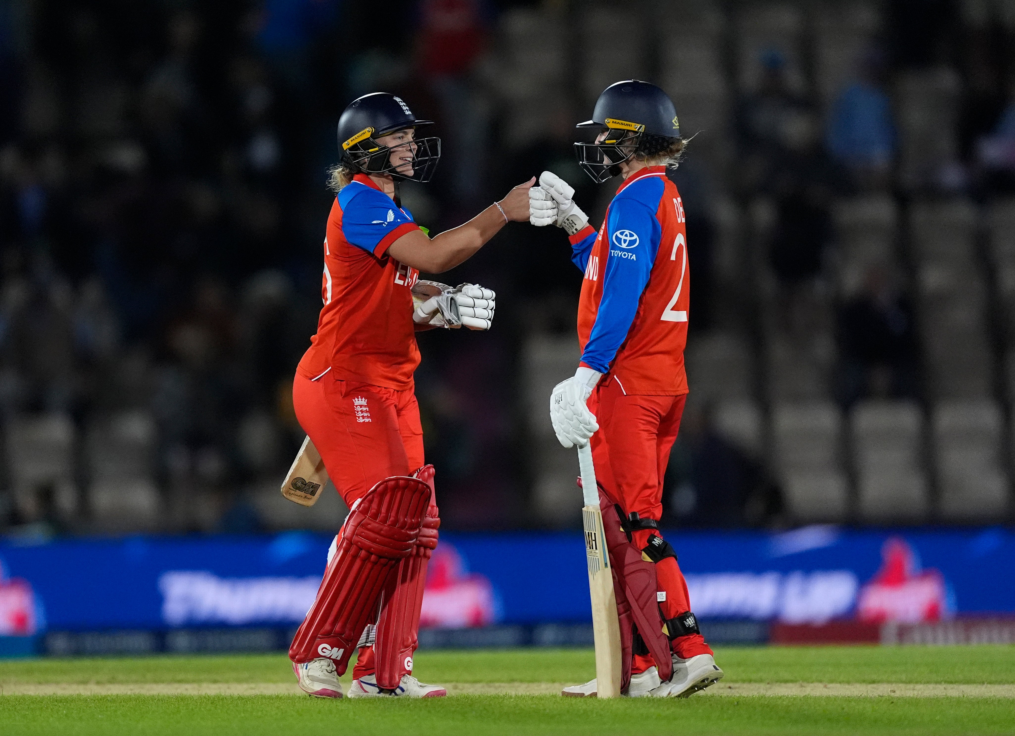 Dani Gibson and Charlie Dean knocked off the winning runs for England