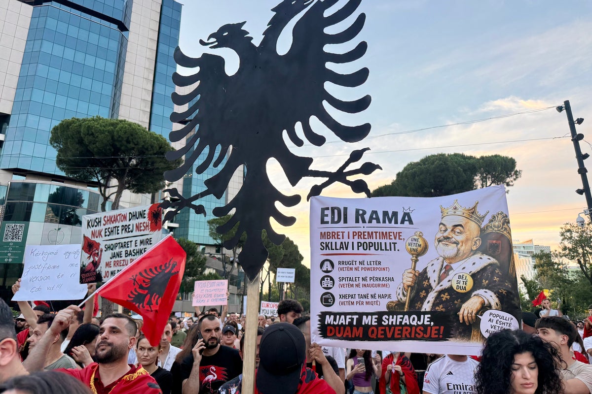 Albanian protests sparked by Ivanka Trump's private island plan grow into huge anti-government demonstration