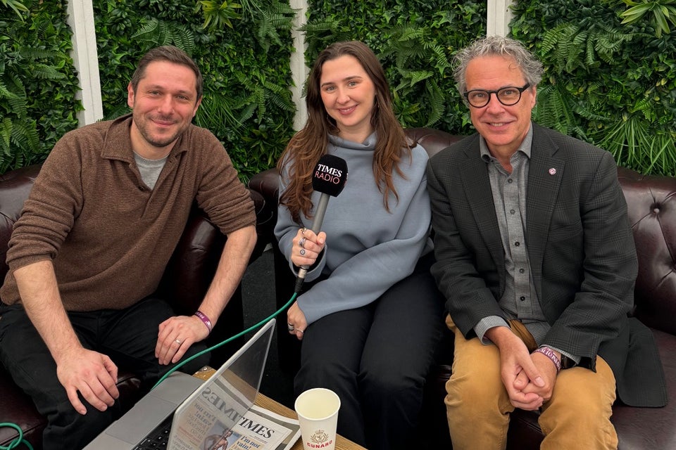 Adele Zeynep Walton, author of Logging Off: The Human Cost of our Digital World, with Molly Russell’s father Ian Russell (Molly Rose Foundation)