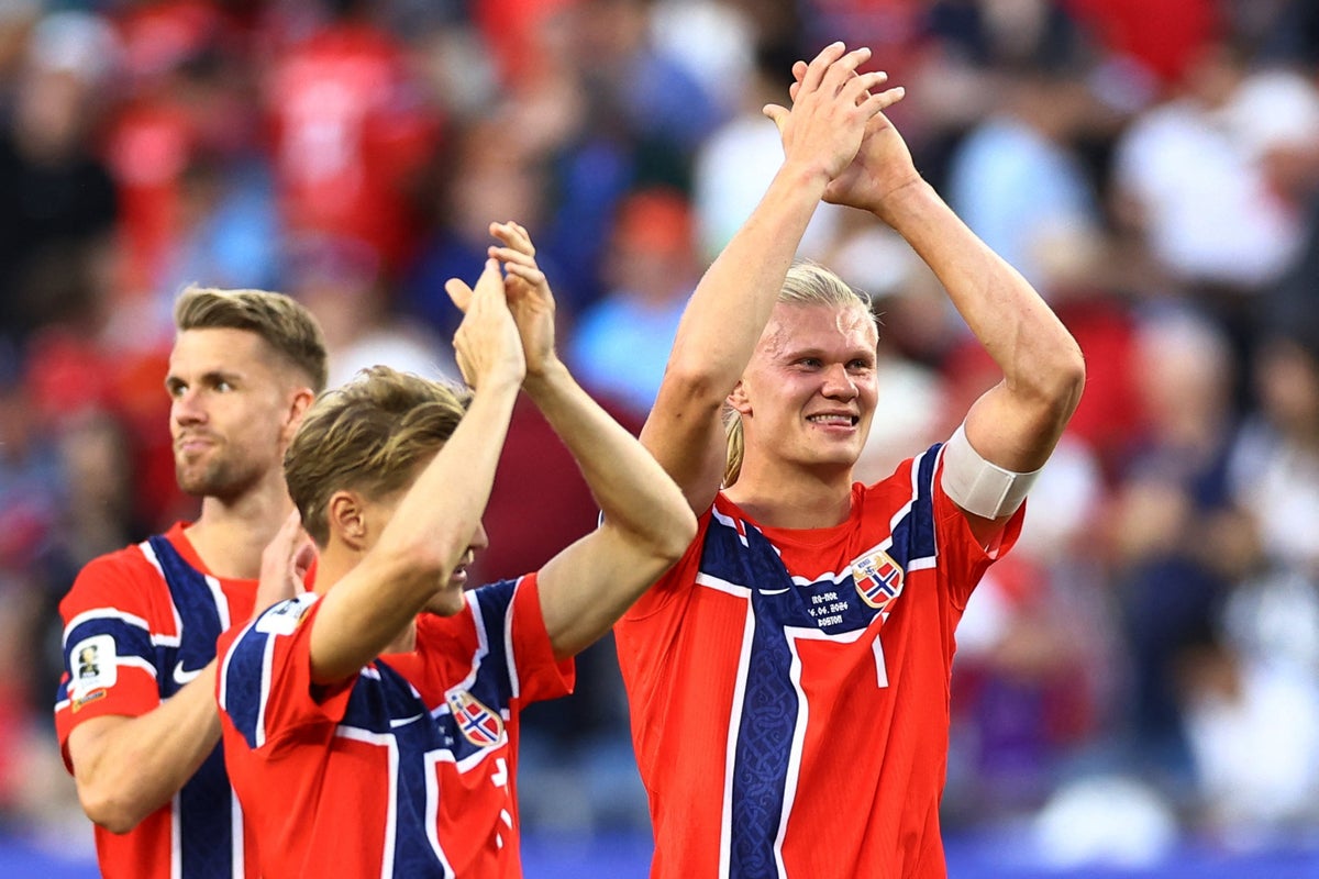Erling Haaland scores twice on debut as Norway hammer Iraq in World Cup opener