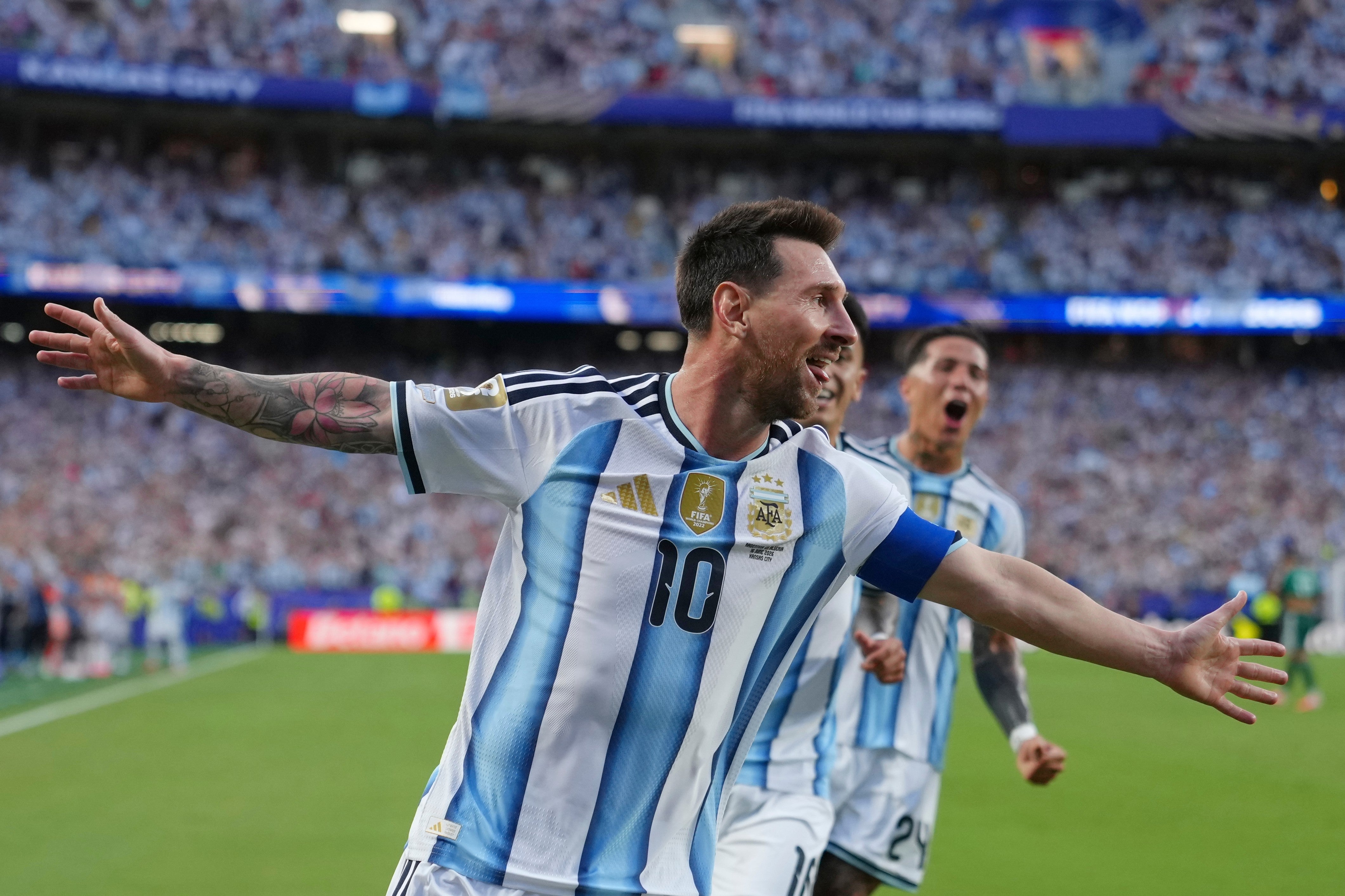 Leo Messi fired Argentina into the lead against Algeria and sent a reminder that he wants to regain the World Cup
