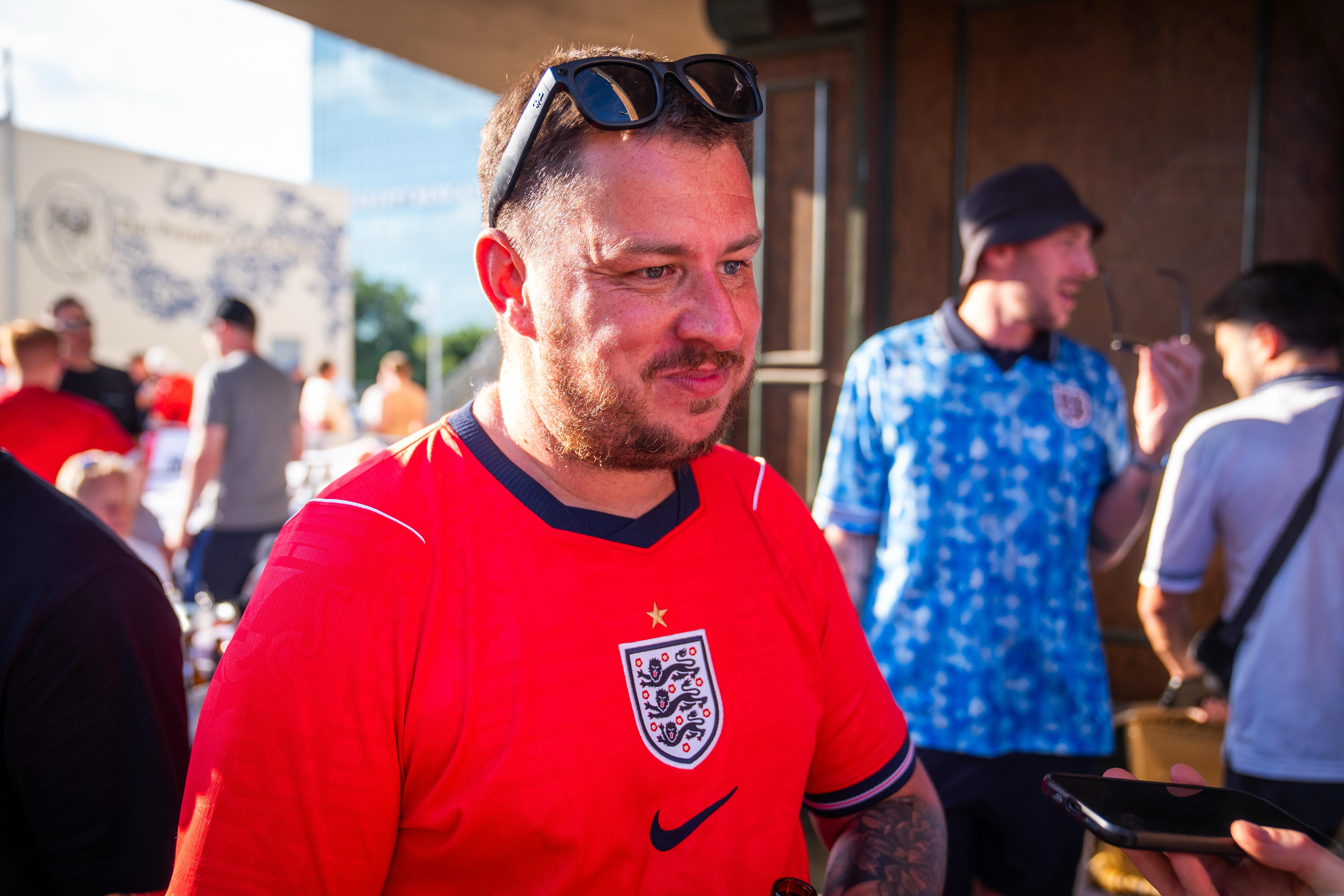 John Gallivan successfully negotiated a deal on beer for England fans. (James Manning/PA)