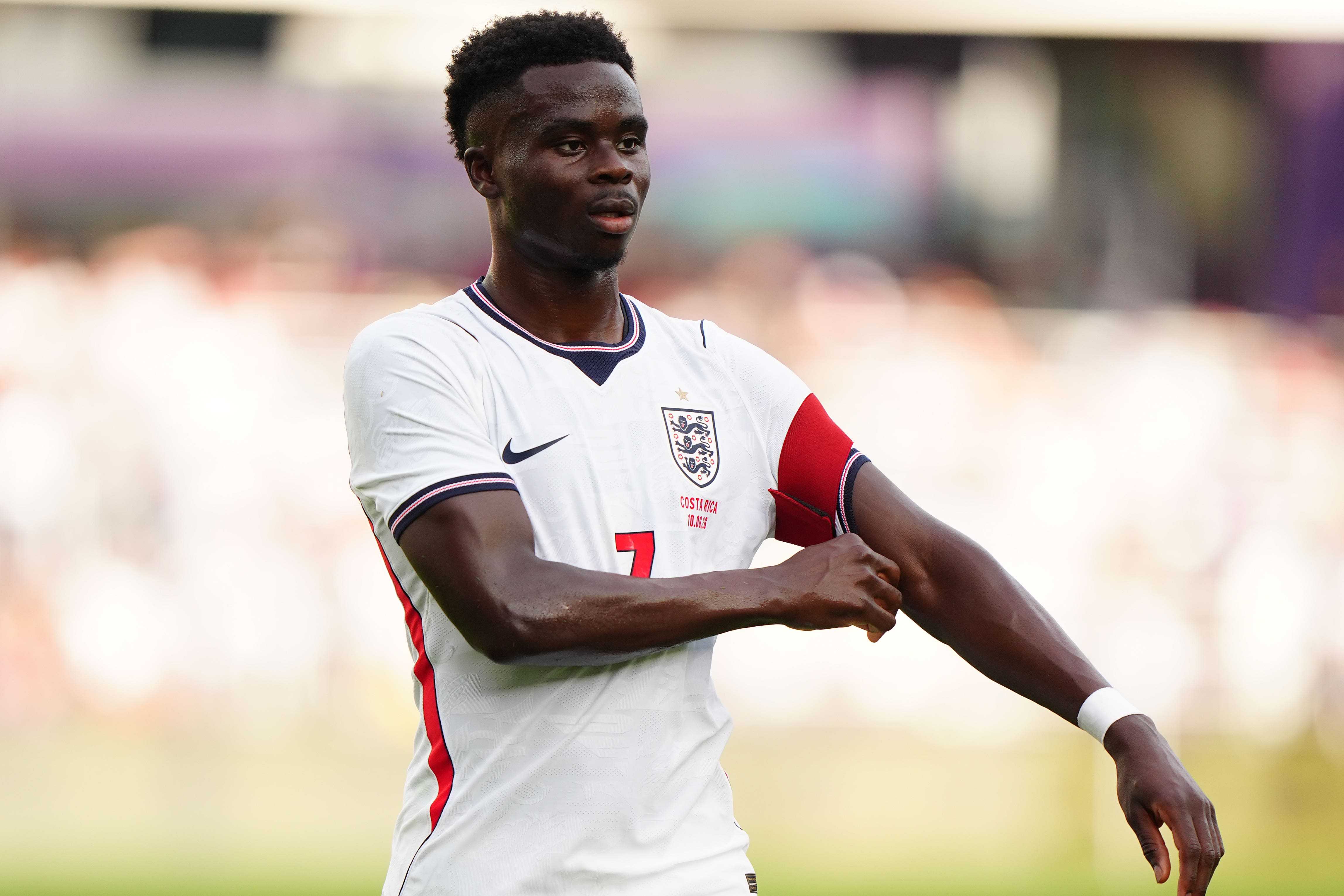 Bukayo Saka in action against Costa Rica (Bradley Collyer/PA)