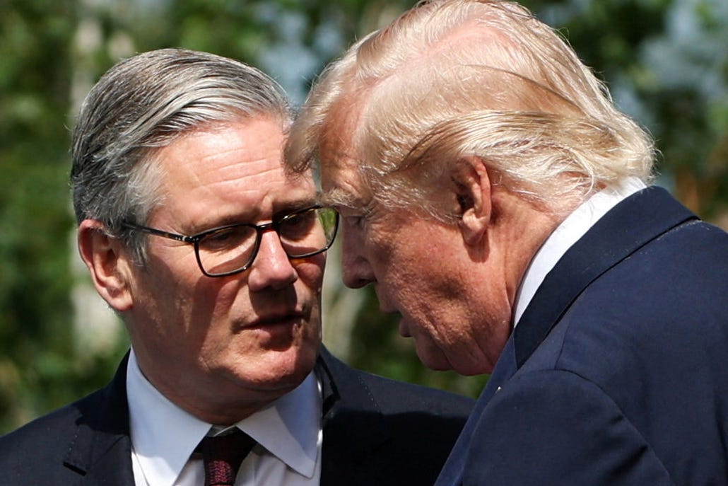 US President Donald Trump, pictured with Sir Keir at the G7 this week, wished the prime minister well (PA Wire)
