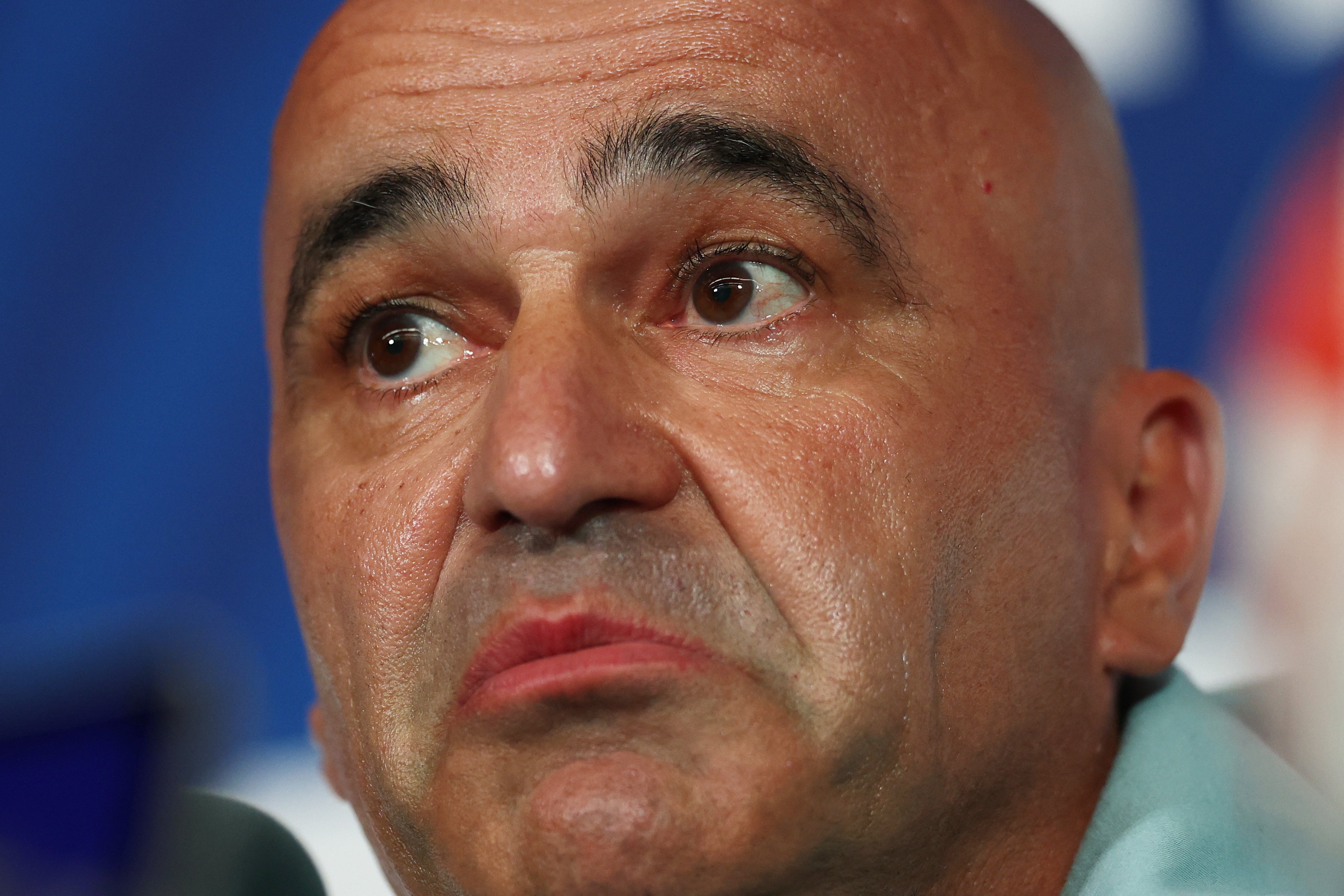 Martinez during his pre-match press conference (Reuters)