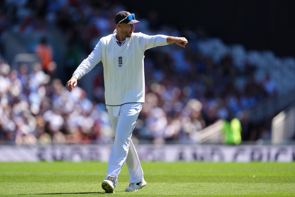 England take two wickets as Joe Root steps back into captain role