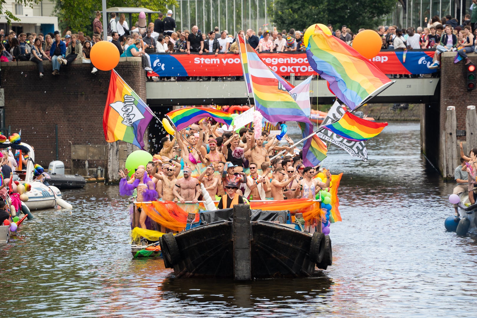 Amsterdam swaps floats for boats with its take on the Pride parade