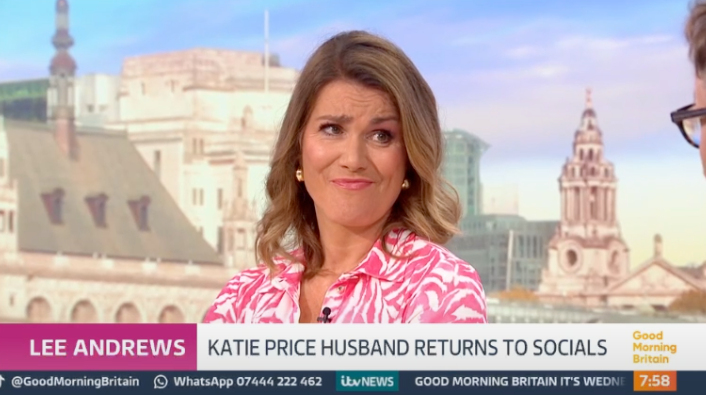 Susanna Reid não ficou impressionada com a última atualização de Lee Andrews