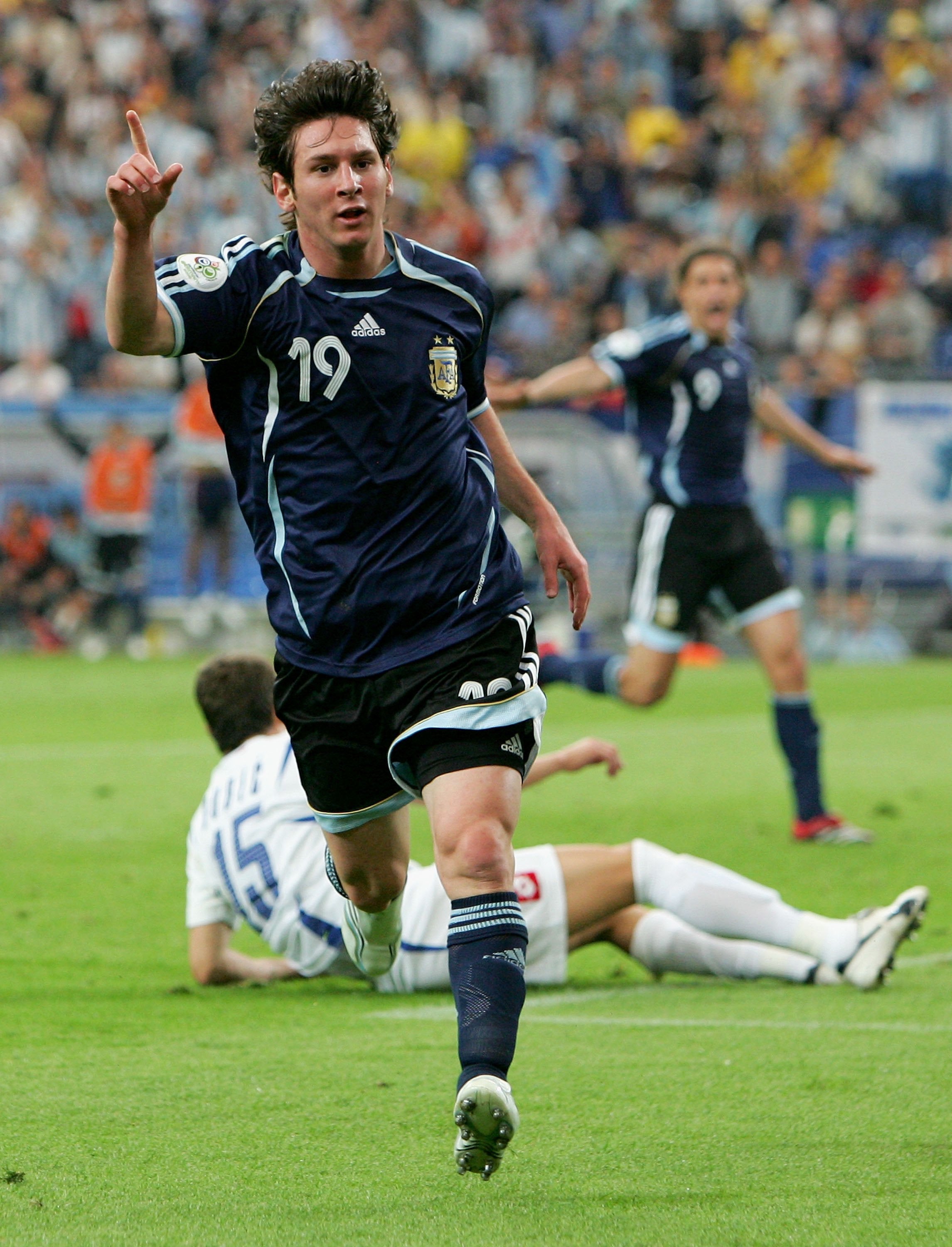 Messi scored his first World Cup goal in 2006 at the age of 18 (Getty)