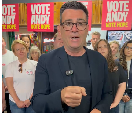 Andy Burnham made an eve-of-poll appeal for change