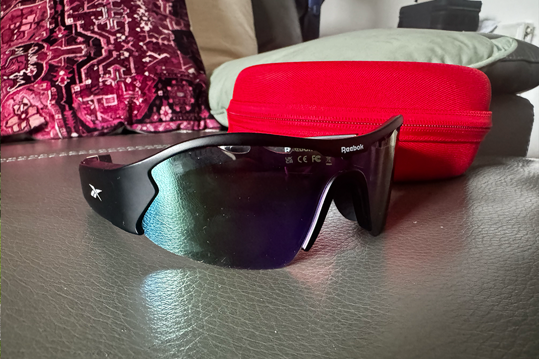 You can get them with blue or red lenses (Alex Lee/The Independent)