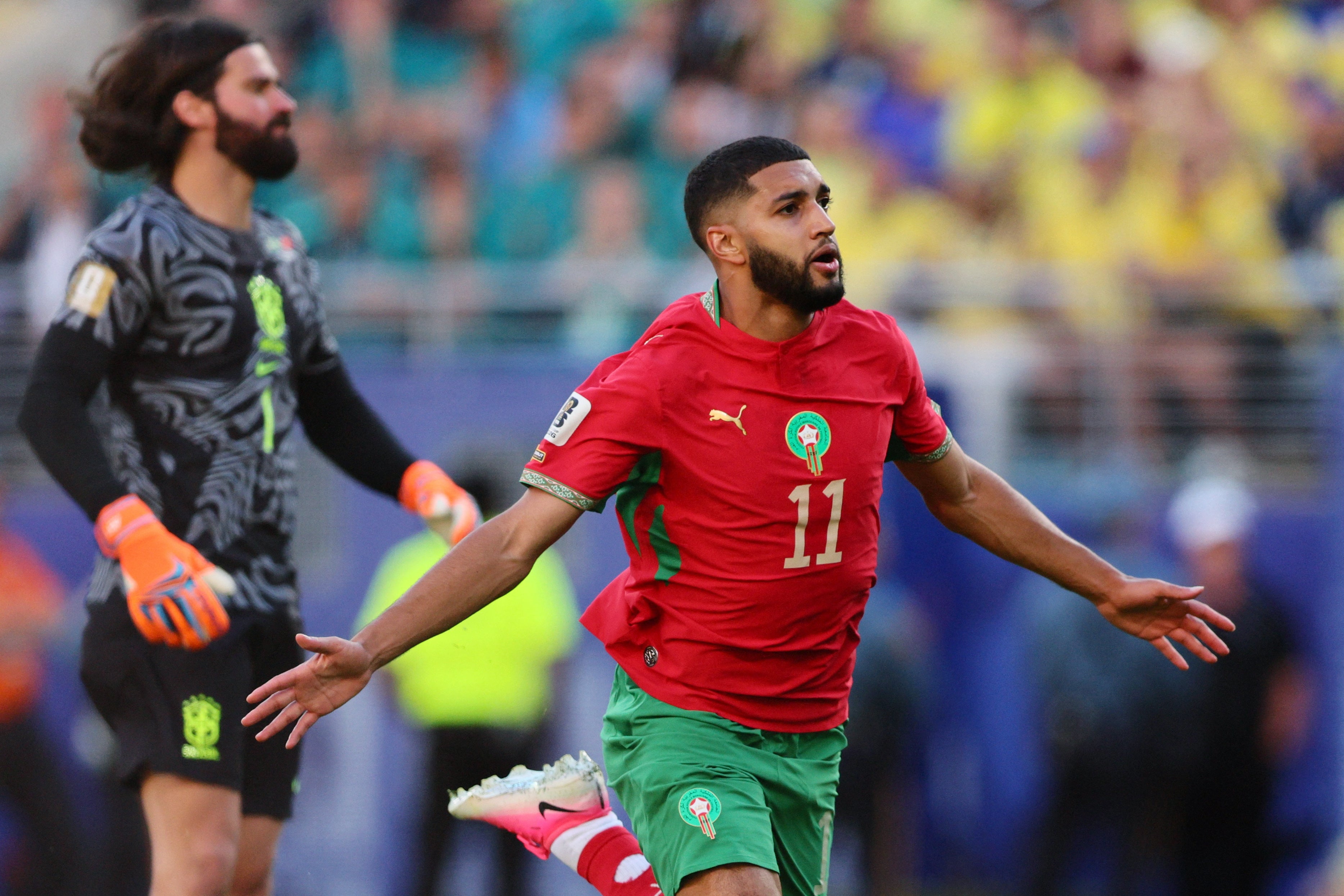 Morocco looked the better team against five-time winners Brazil